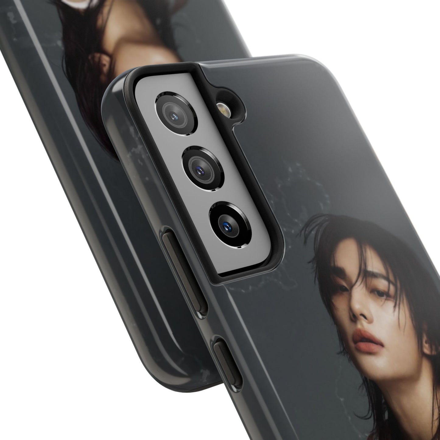Hyunjin Tough Phone Case — Moody Portrait Slim Protective Case