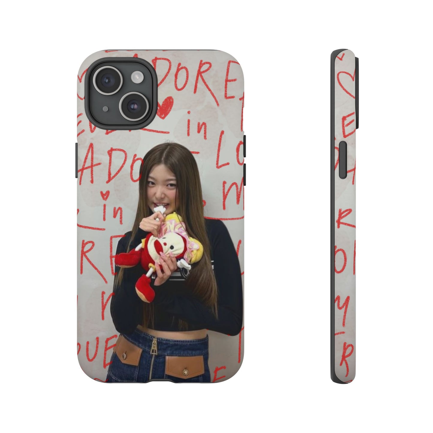 Yoonchae Phone Case — Adore Graffiti Heart Background