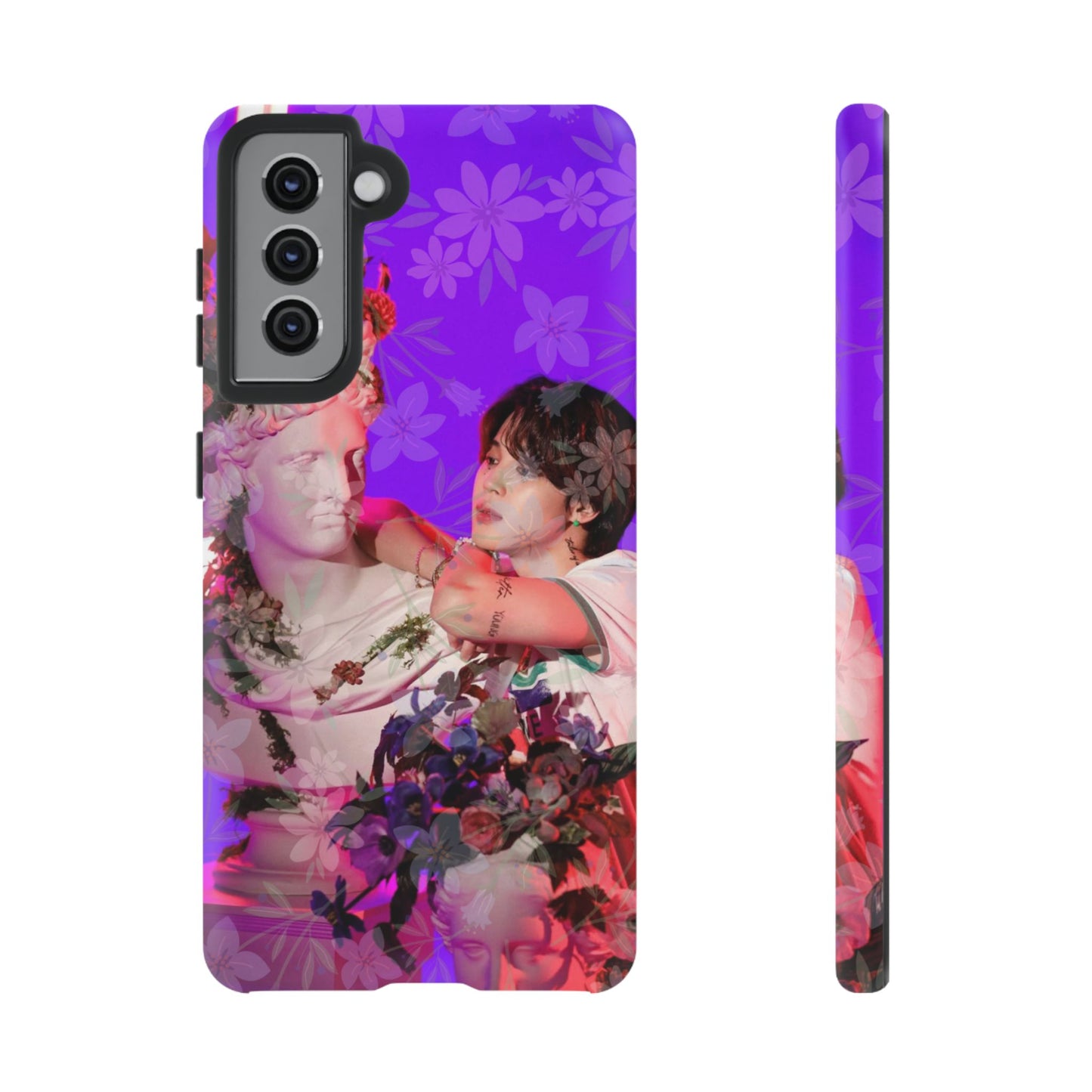 Park Jimin Phone Case — Retro Floral Phone Cover