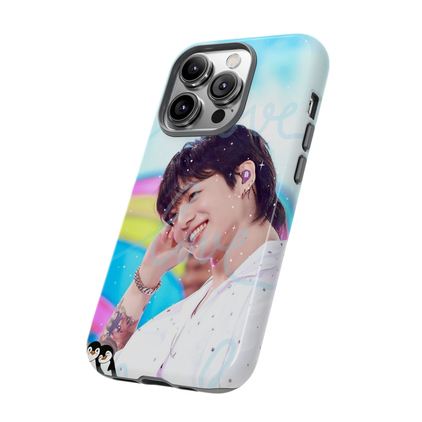 Jungkook Phone Case - Love Rainbow Kpop Design