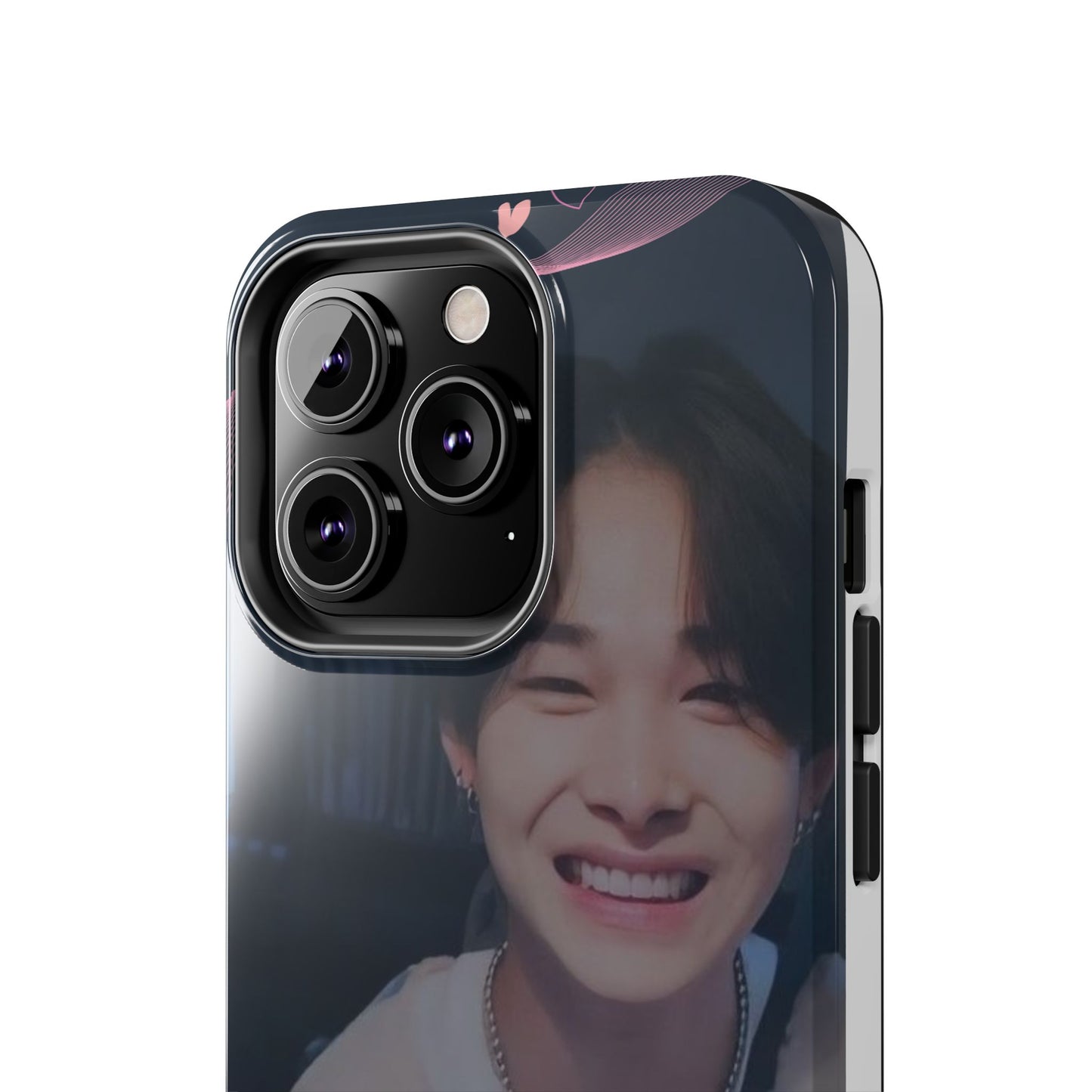 Customizable Phone Case, Cute Phone Cover, Gifts for Teens, Personalized Accessories, Trendy Phone Protection, Heart Design