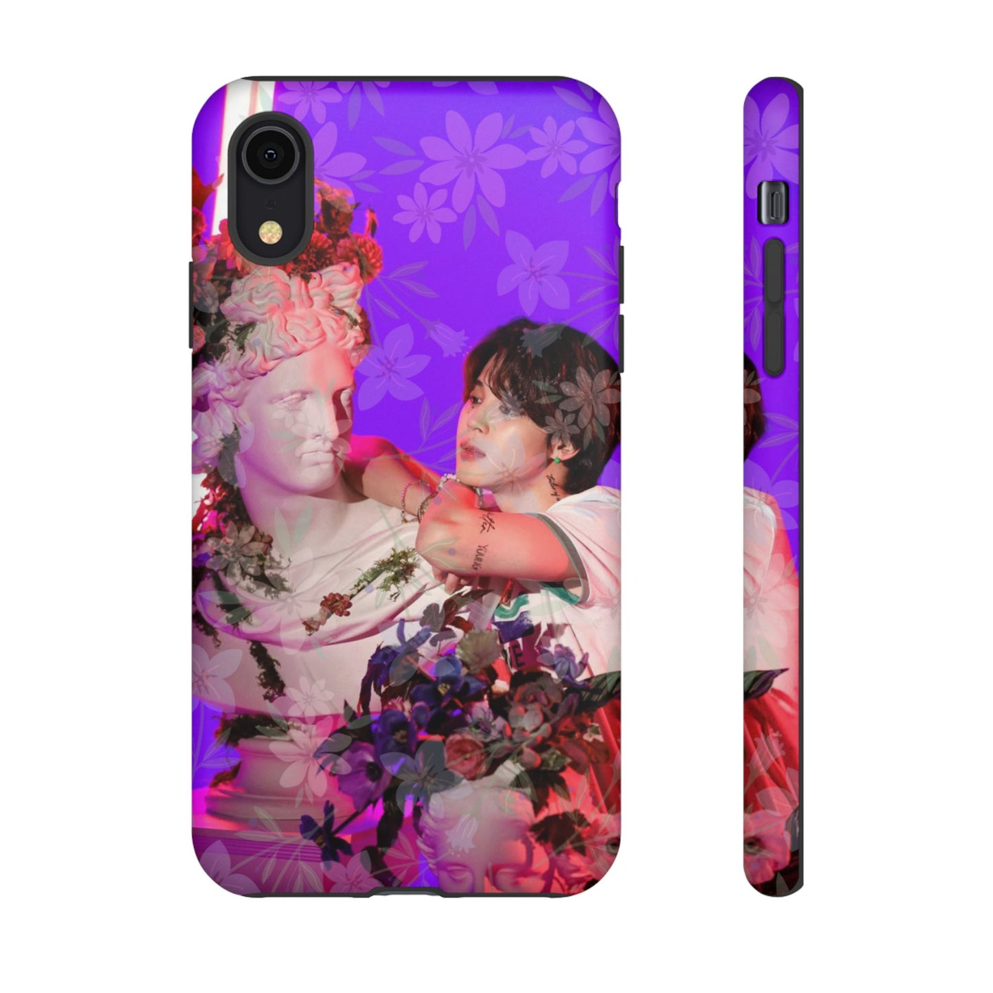 Park Jimin Phone Case — Retro Floral Phone Cover
