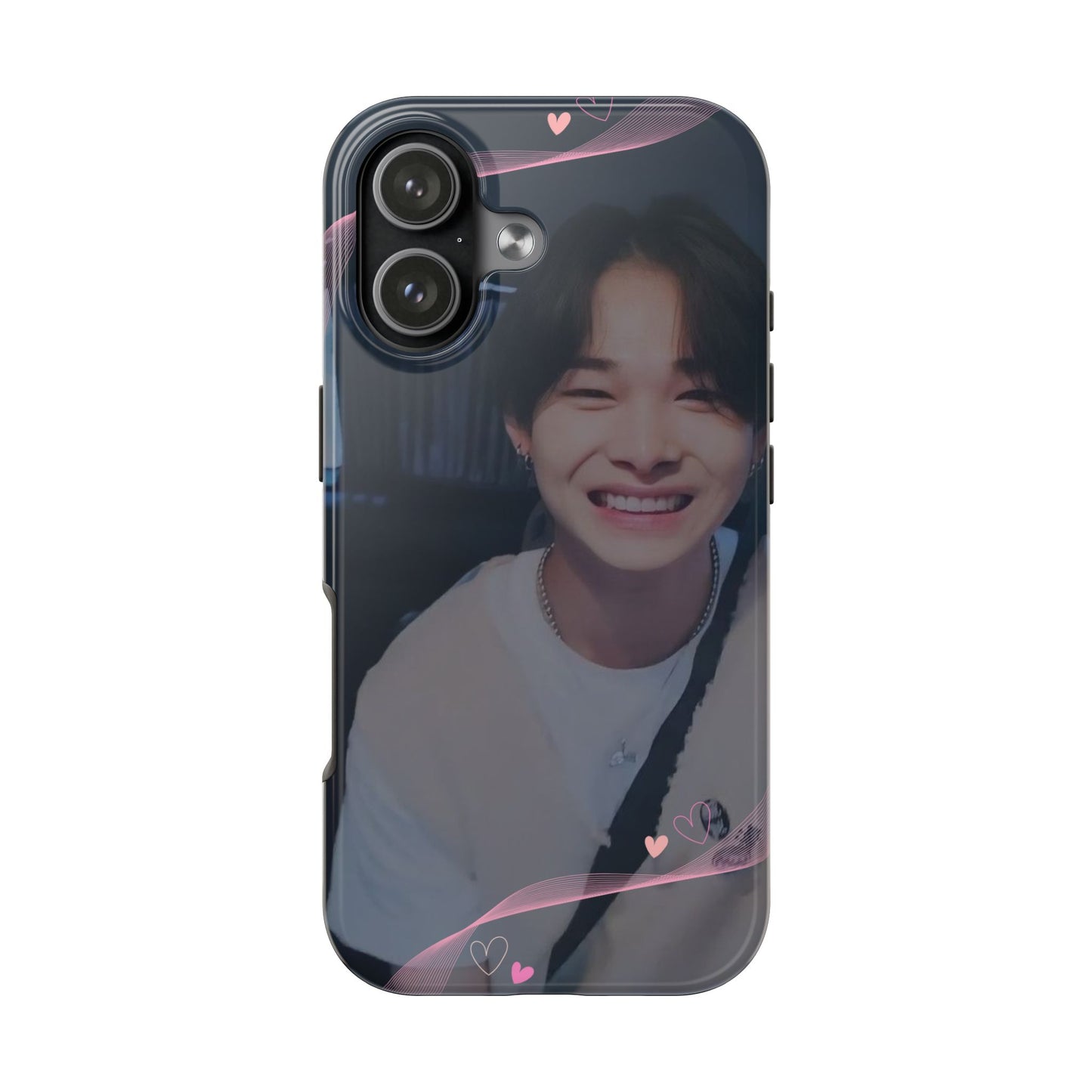 Customizable Phone Case, Cute Phone Cover, Gifts for Teens, Personalized Accessories, Trendy Phone Protection, Heart Design