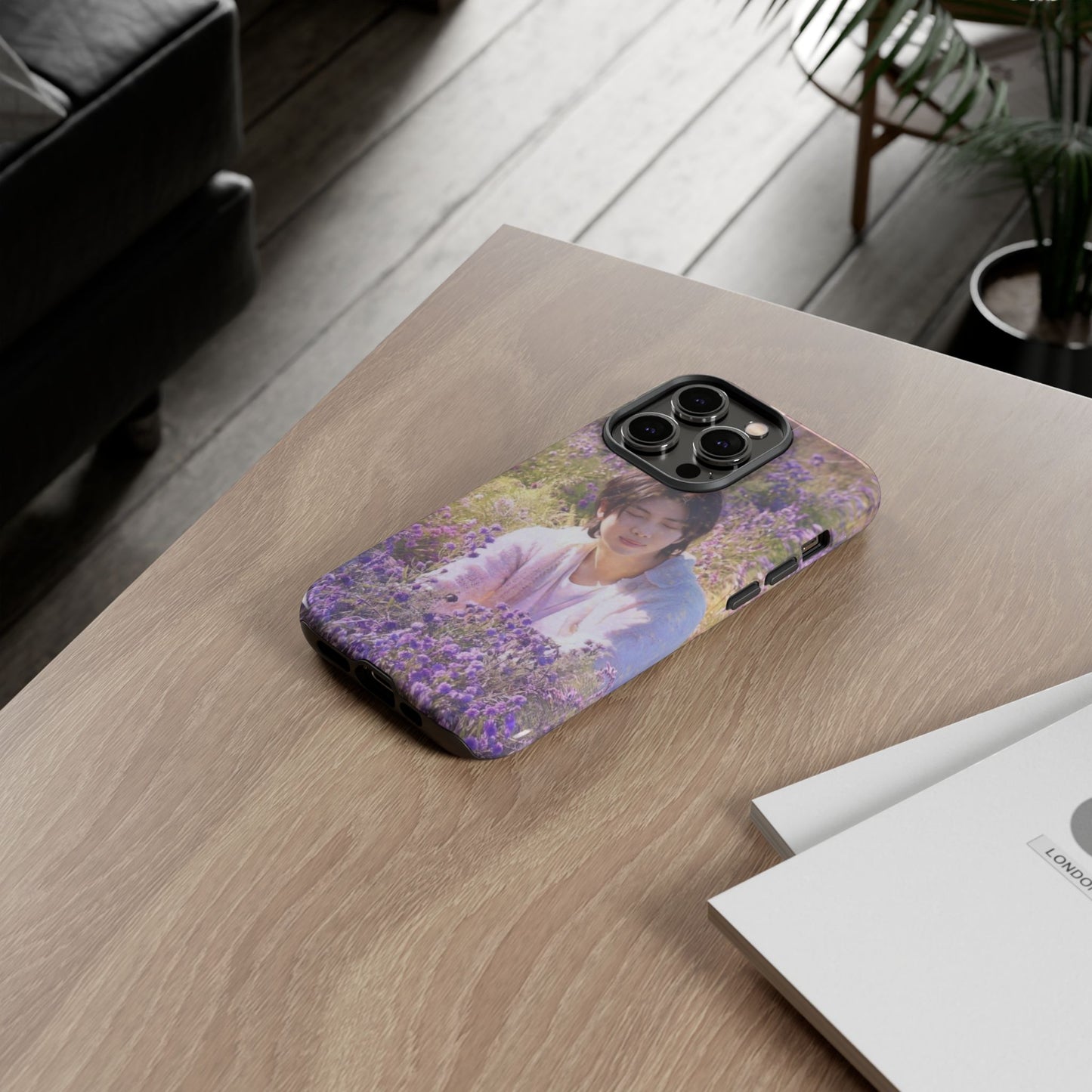RM Floral Lavender Photo Phone Case