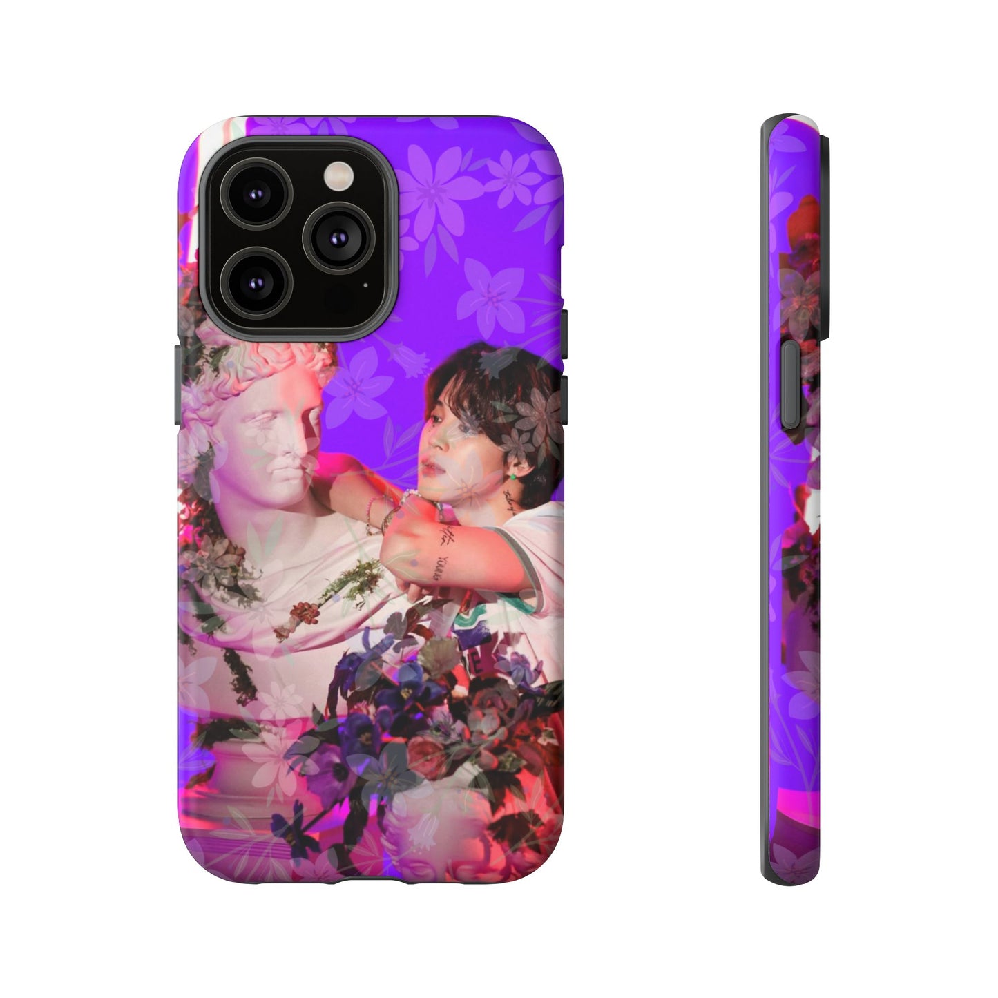 Park Jimin Phone Case — Retro Floral Phone Cover