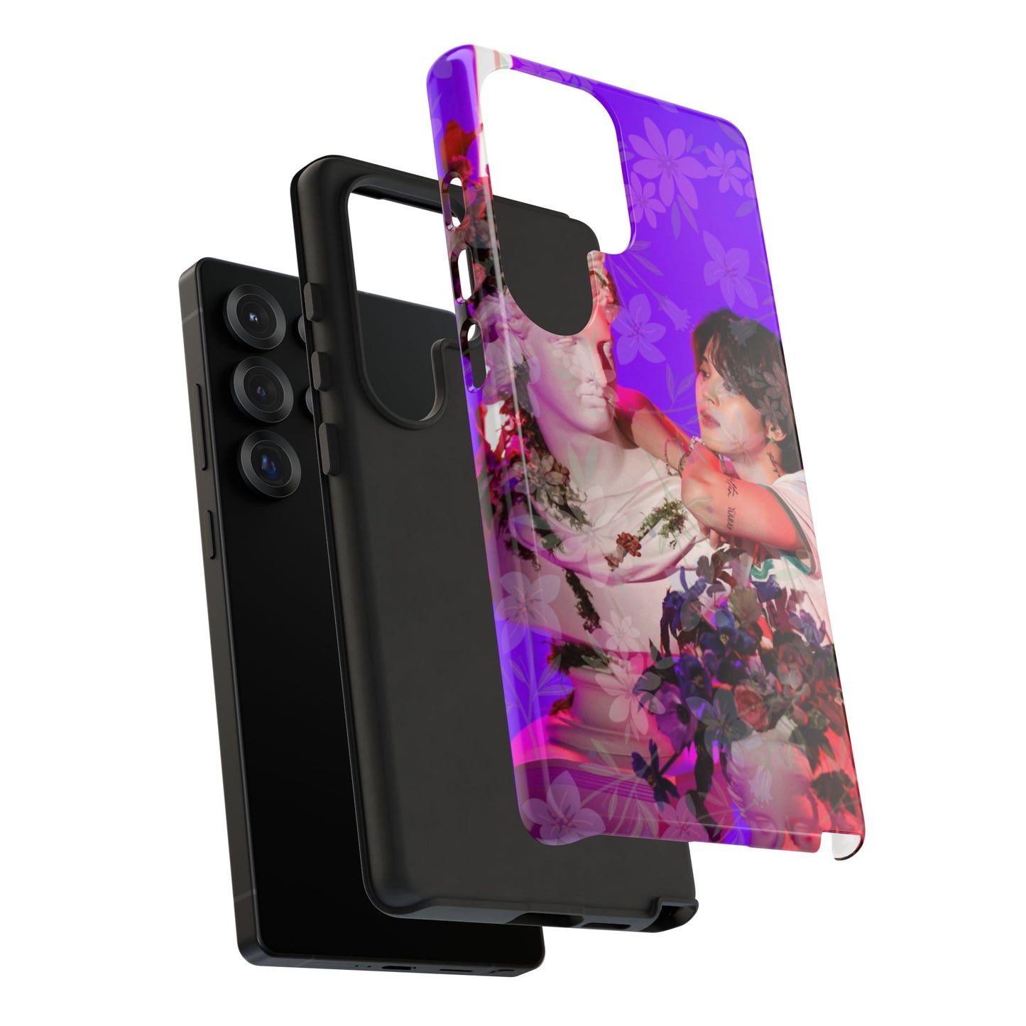 Park Jimin Phone Case — Retro Floral Phone Cover