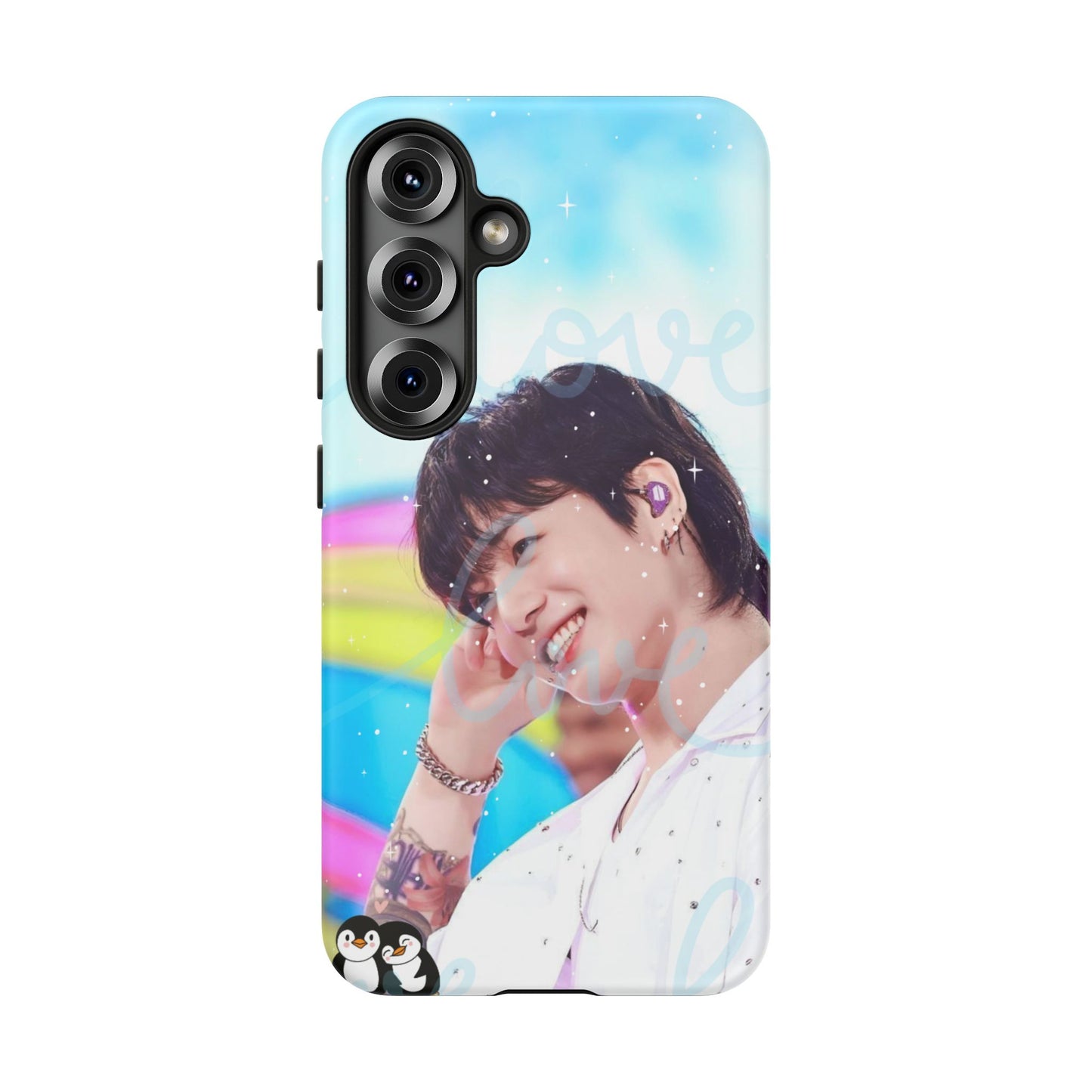Jungkook Phone Case - Love Rainbow Kpop Design