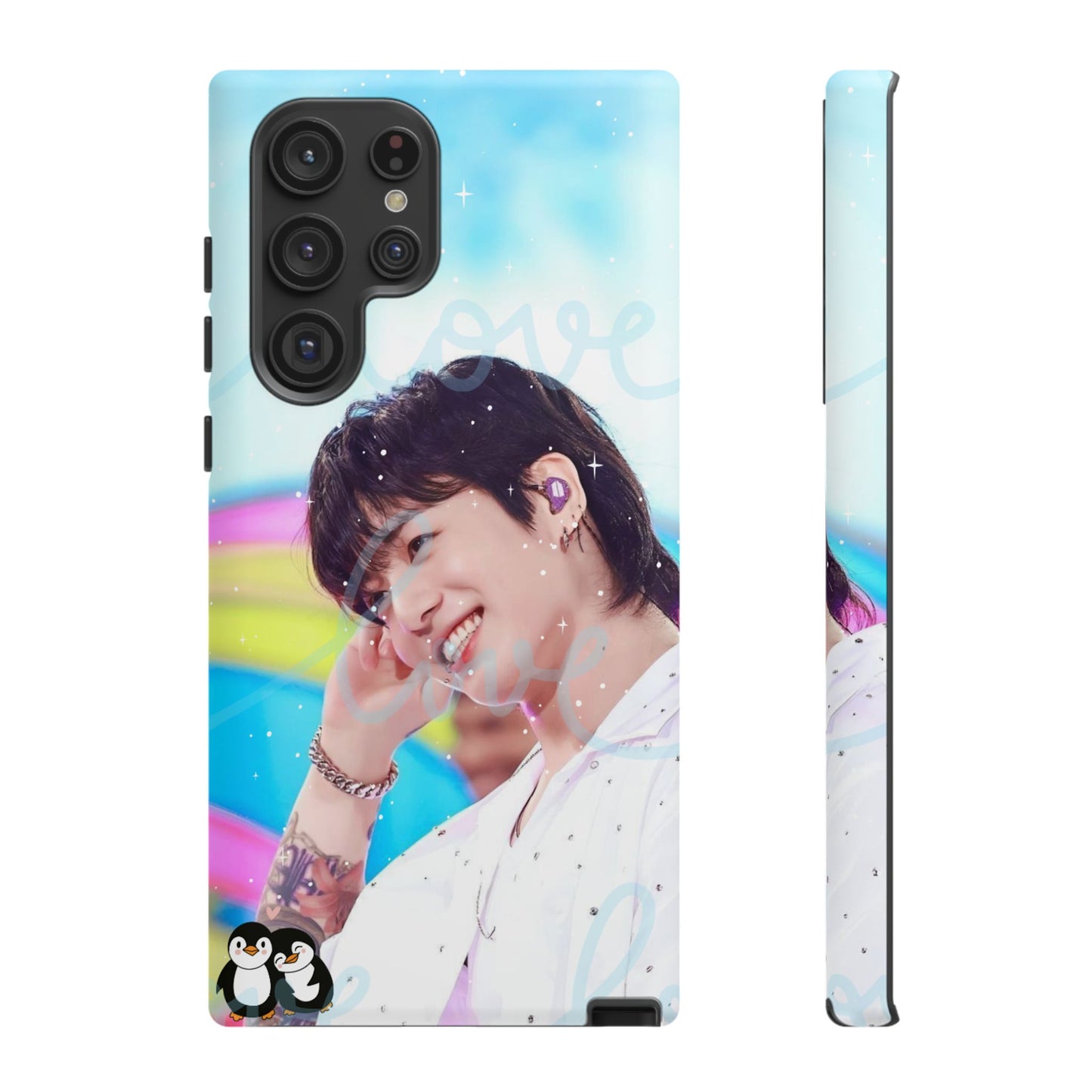 Jungkook Phone Case - Love Rainbow Kpop Design