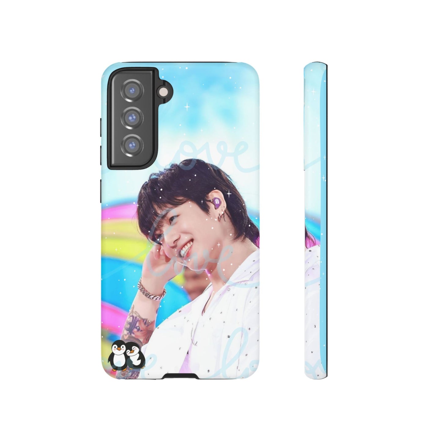 Jungkook Phone Case - Love Rainbow Kpop Design