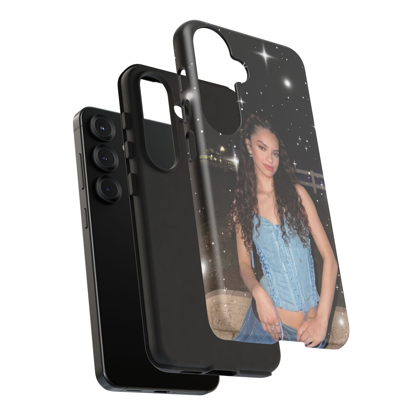 Daniela Phone Case — Glam Night Photo Sparkle Design