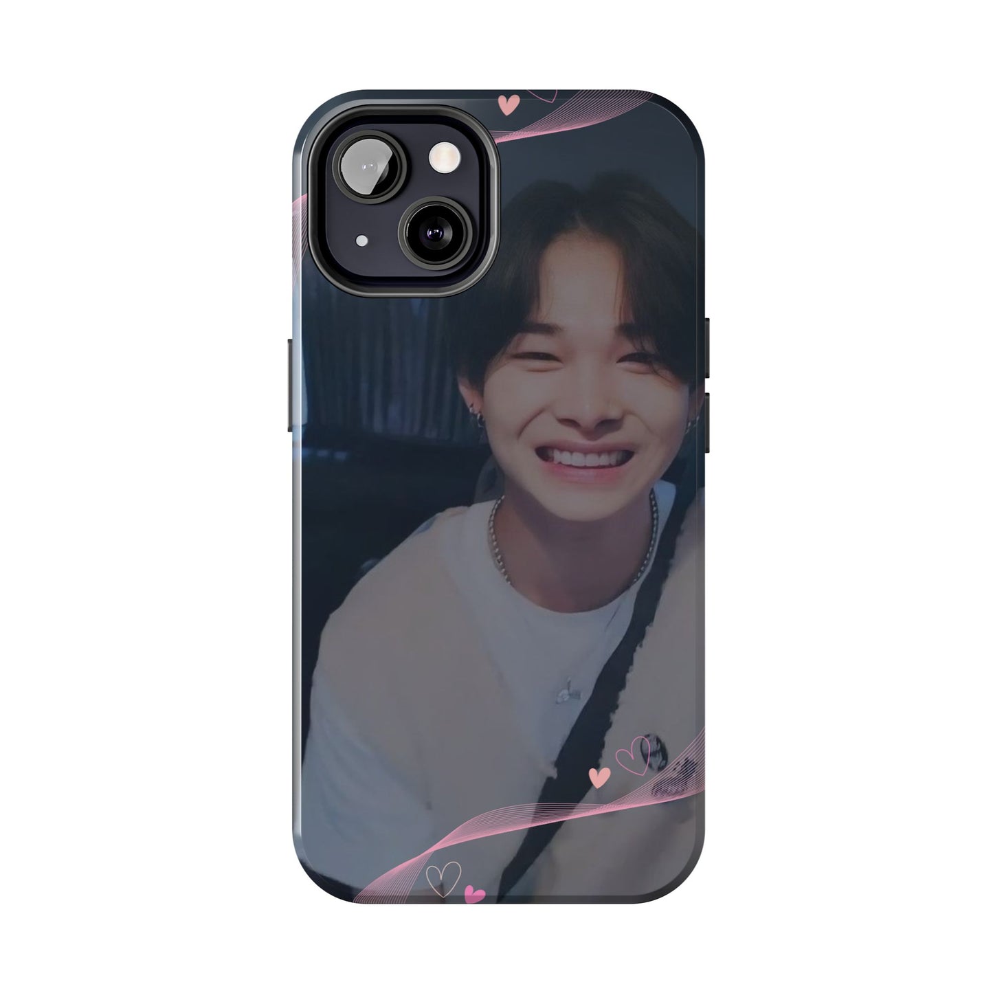 Customizable Phone Case, Cute Phone Cover, Gifts for Teens, Personalized Accessories, Trendy Phone Protection, Heart Design