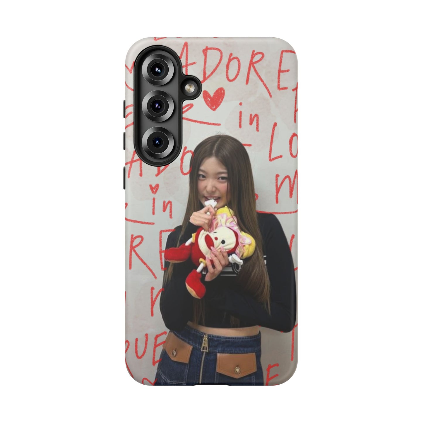Yoonchae Phone Case — Adore Graffiti Heart Background