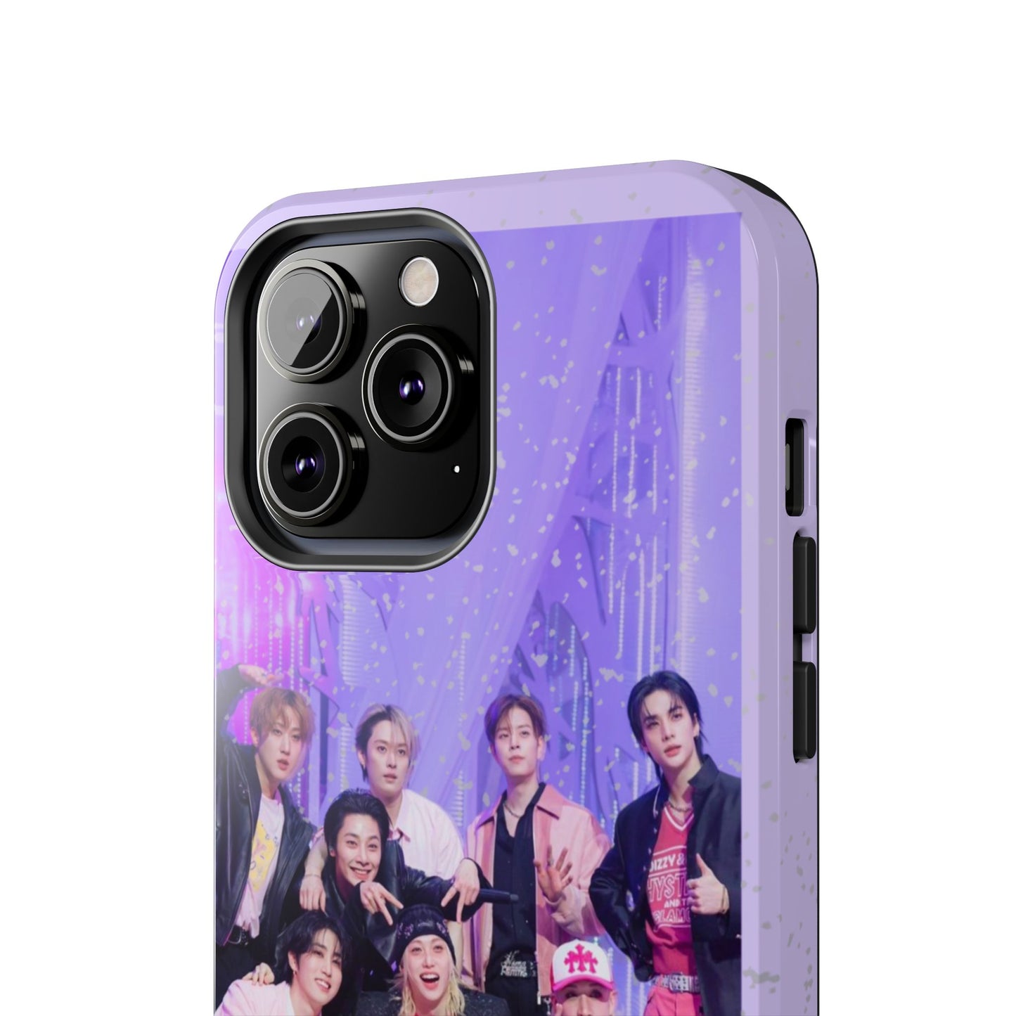 Stray Kids Photo Tough Phone Case — "You Make Stray Kids Stay" Purple K‑Pop Protective Cover