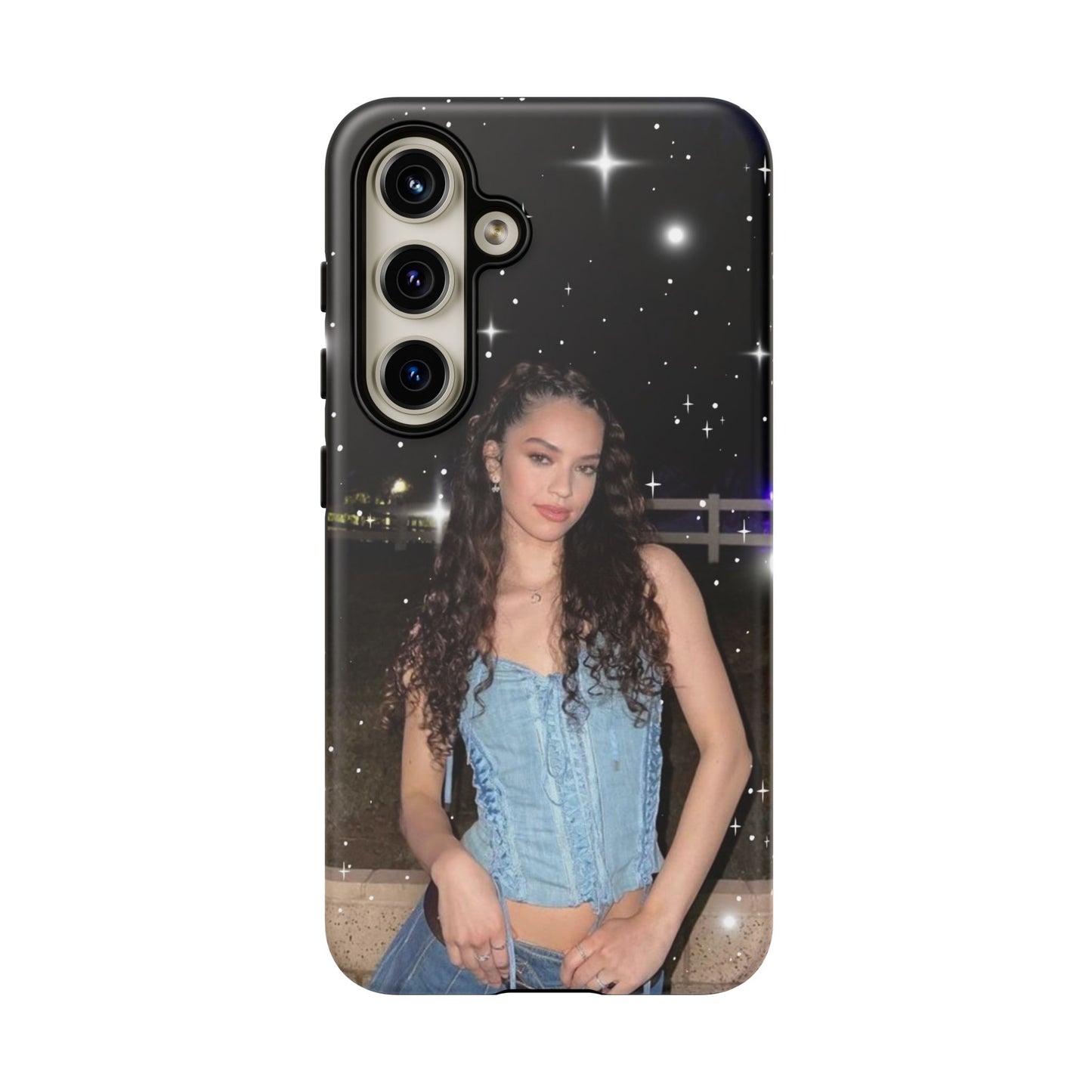 Daniela Phone Case — Glam Night Photo Sparkle Design