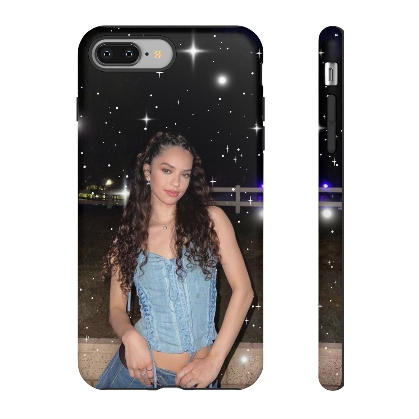 Daniela Phone Case — Glam Night Photo Sparkle Design