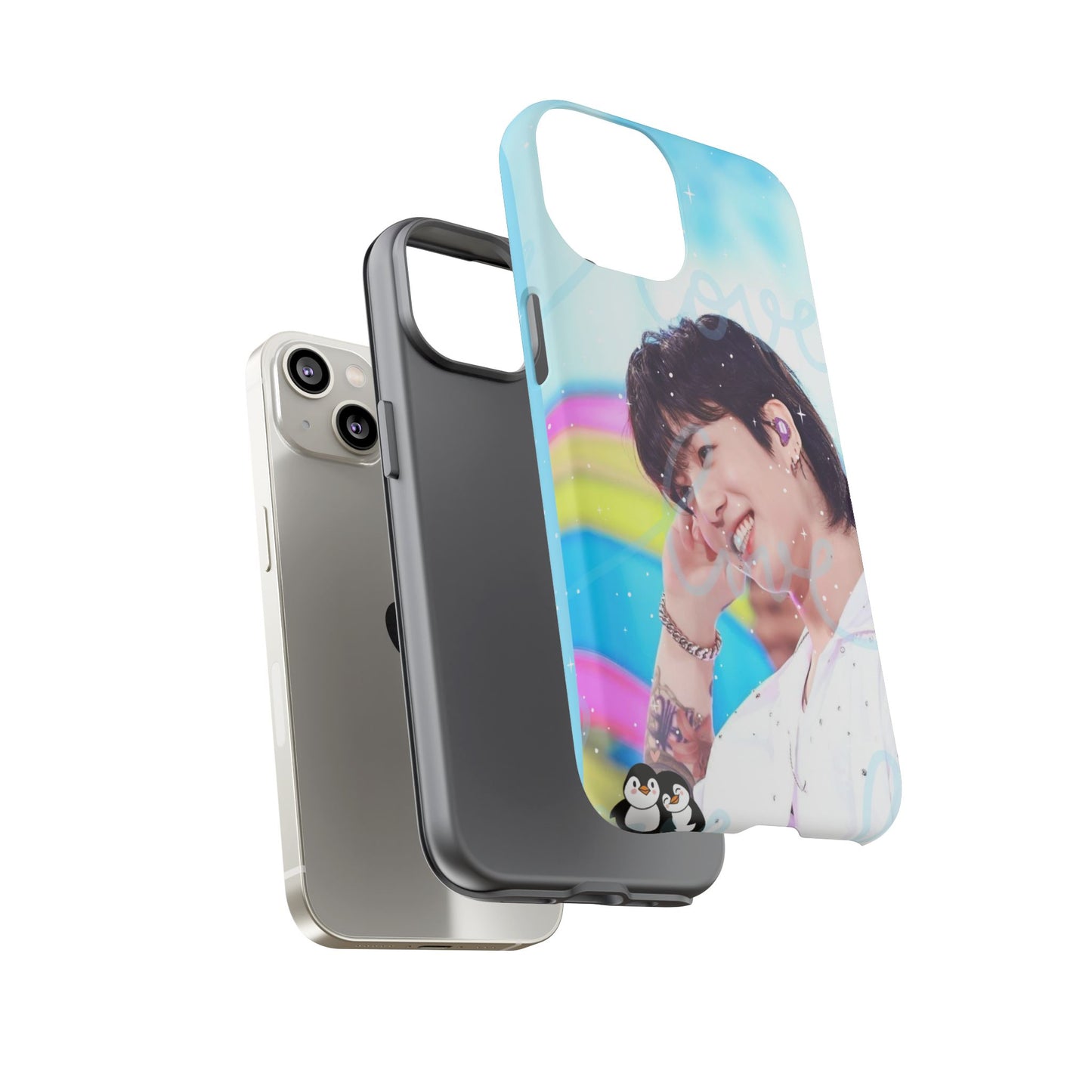 Jungkook Phone Case - Love Rainbow Kpop Design