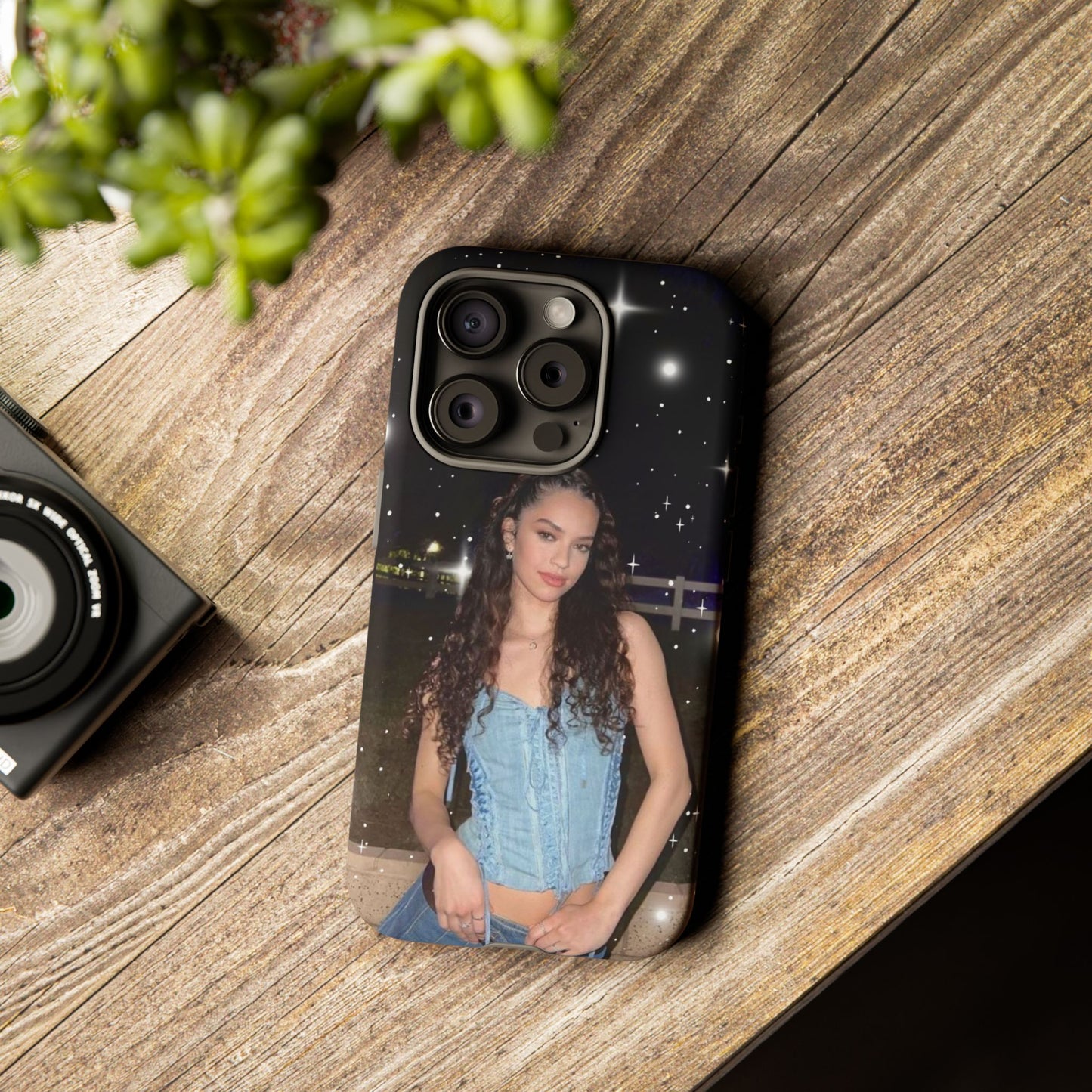 Daniela Phone Case — Glam Night Photo Sparkle Design