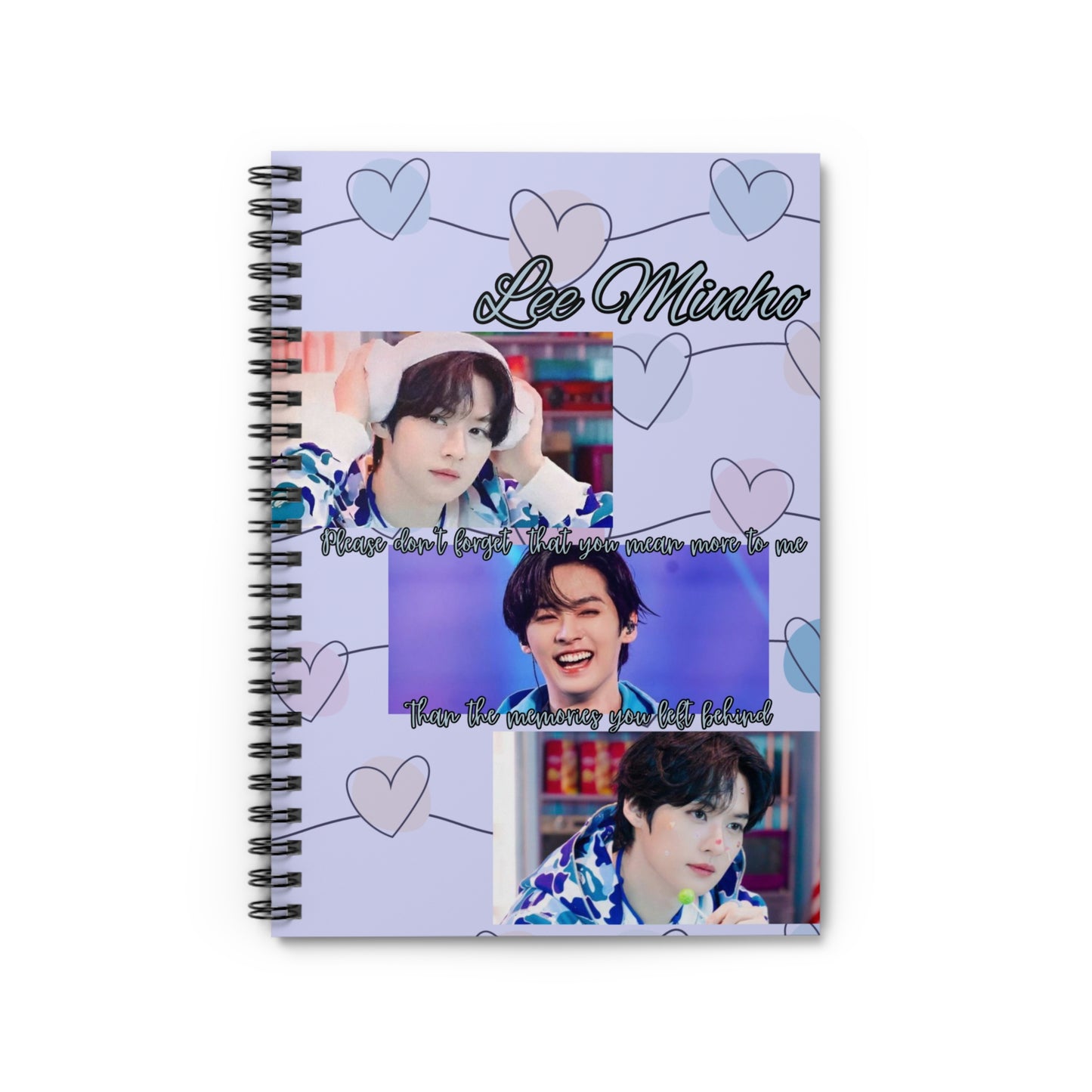 Lee Minho Spiral Notebook — K‑Pop Fan Journal (Ruled)
