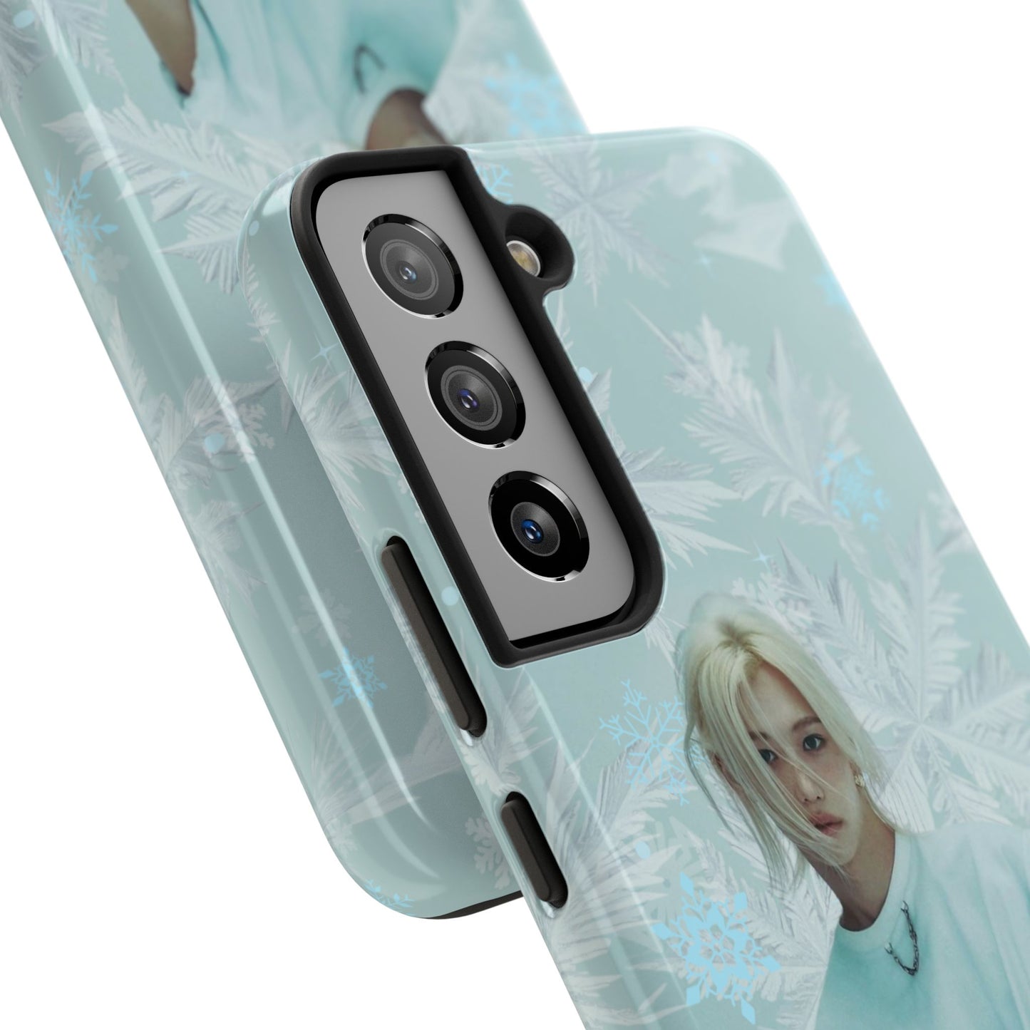 Lee Felix Tough Phone Case — Pastel K-Pop Idol Floral Armor