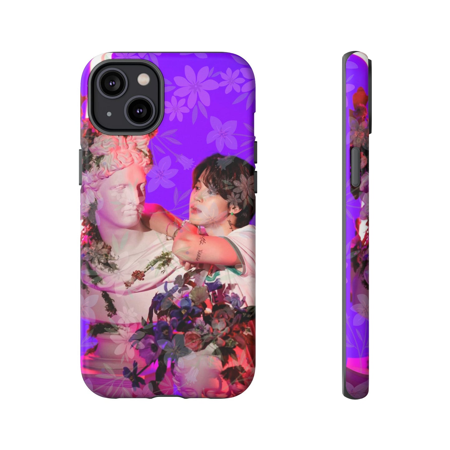 Park Jimin Phone Case — Retro Floral Phone Cover