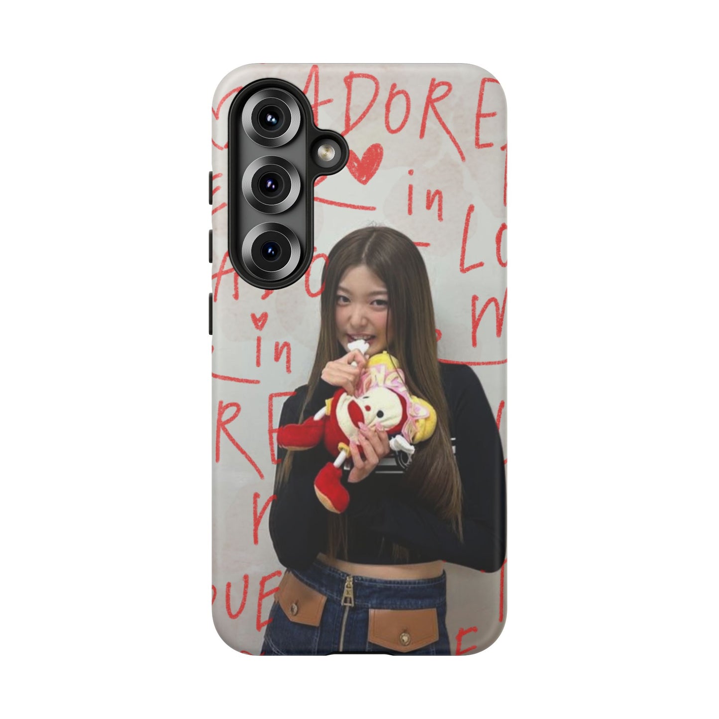 Yoonchae Phone Case — Adore Graffiti Heart Background