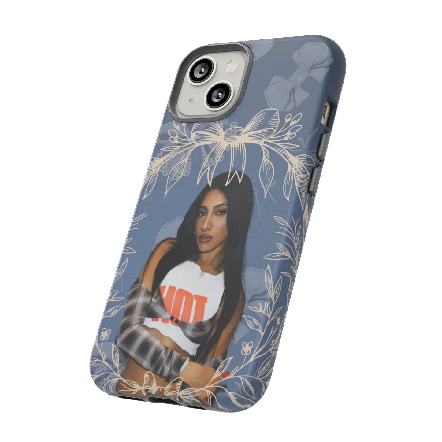 Lara Tough Phone Case — Protective Slim Case with Bow Wreath Design