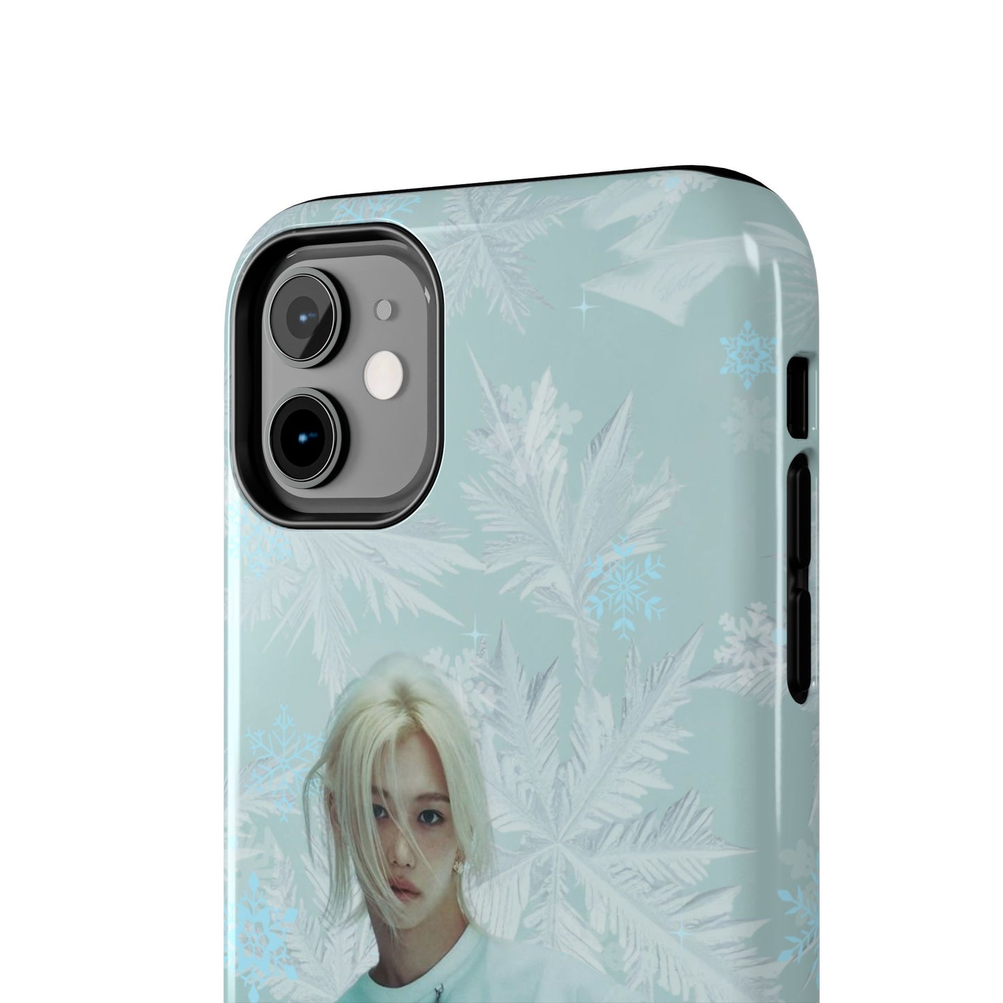 Lee Felix Tough Phone Case — Pastel K-Pop Idol Floral Armor