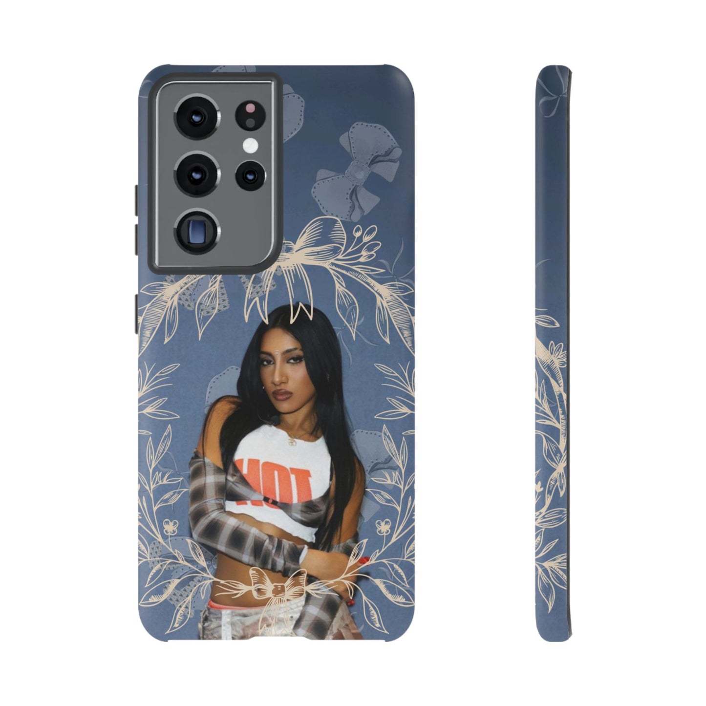 Lara Tough Phone Case — Protective Slim Case with Bow Wreath Design