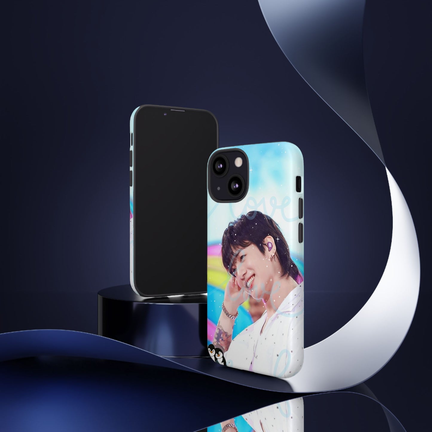 Jungkook Phone Case - Love Rainbow Kpop Design