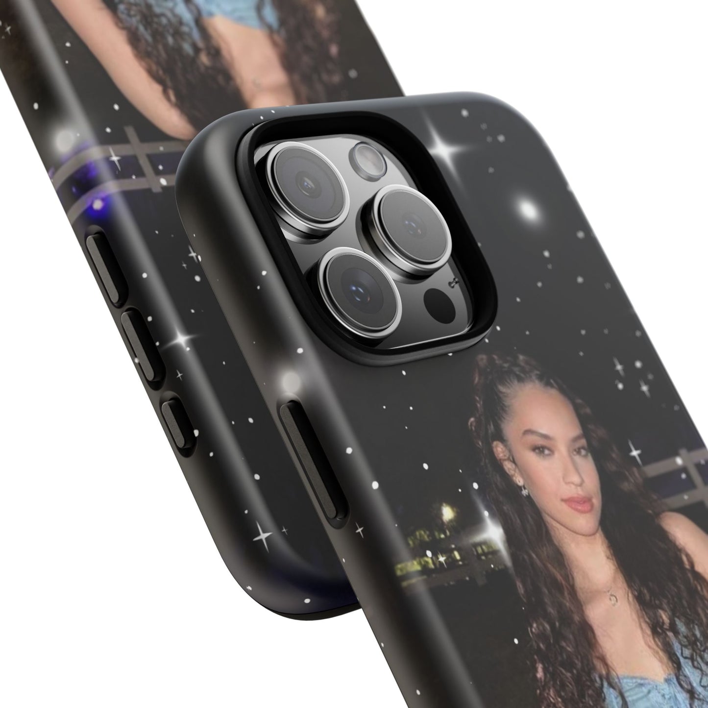 Daniela Phone Case — Glam Night Photo Sparkle Design