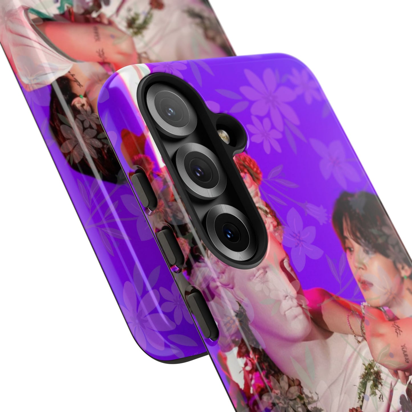 Park Jimin Phone Case — Retro Floral Phone Cover