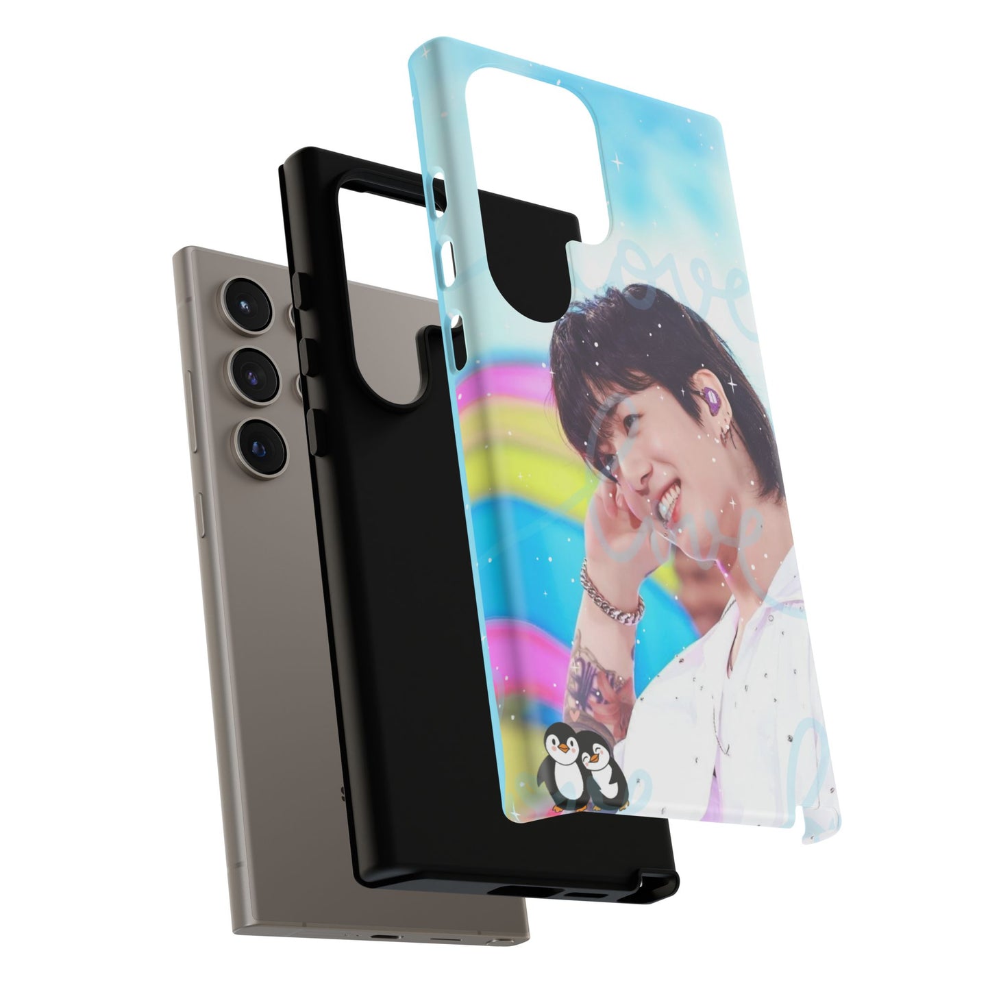 Jungkook Phone Case - Love Rainbow Kpop Design