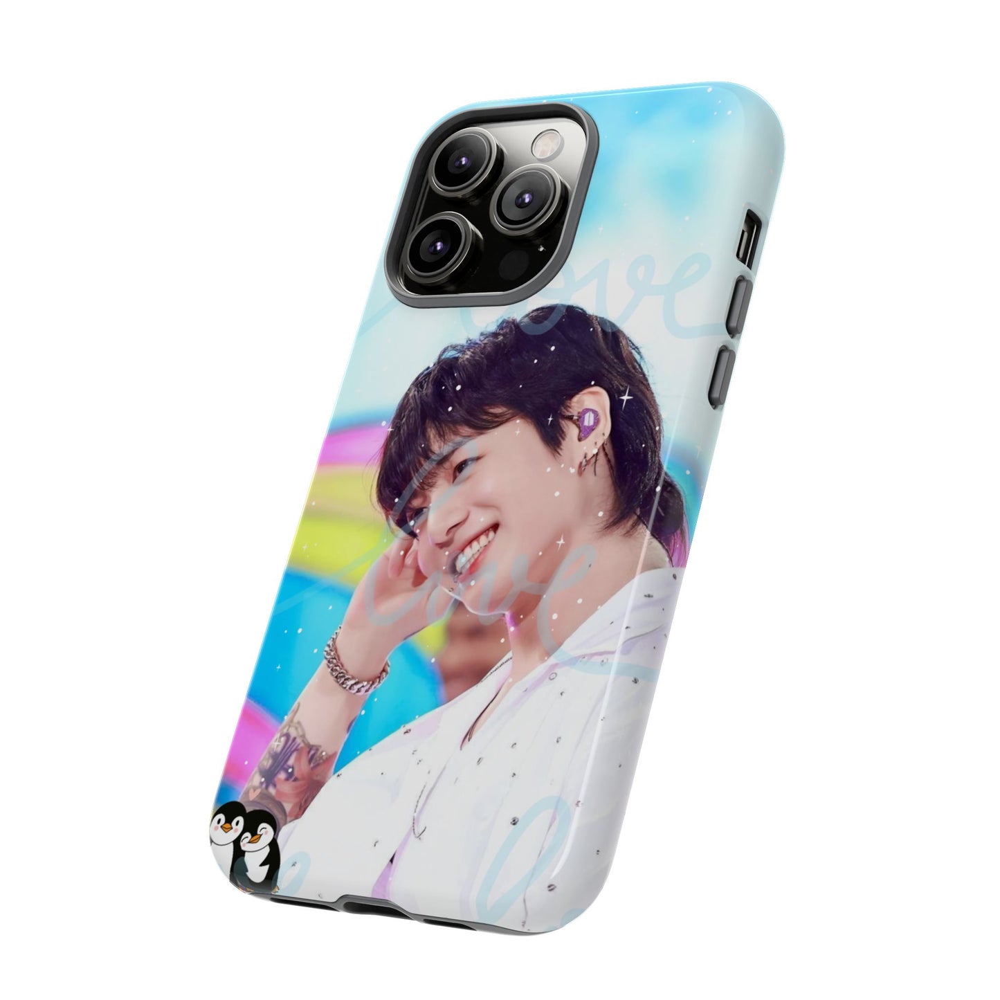 Jungkook Phone Case - Love Rainbow Kpop Design