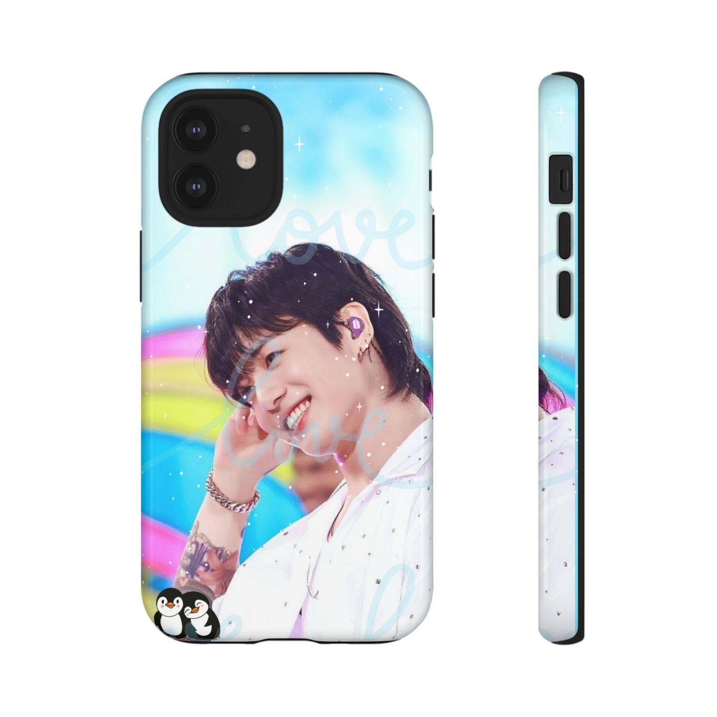 Jungkook Phone Case - Love Rainbow Kpop Design