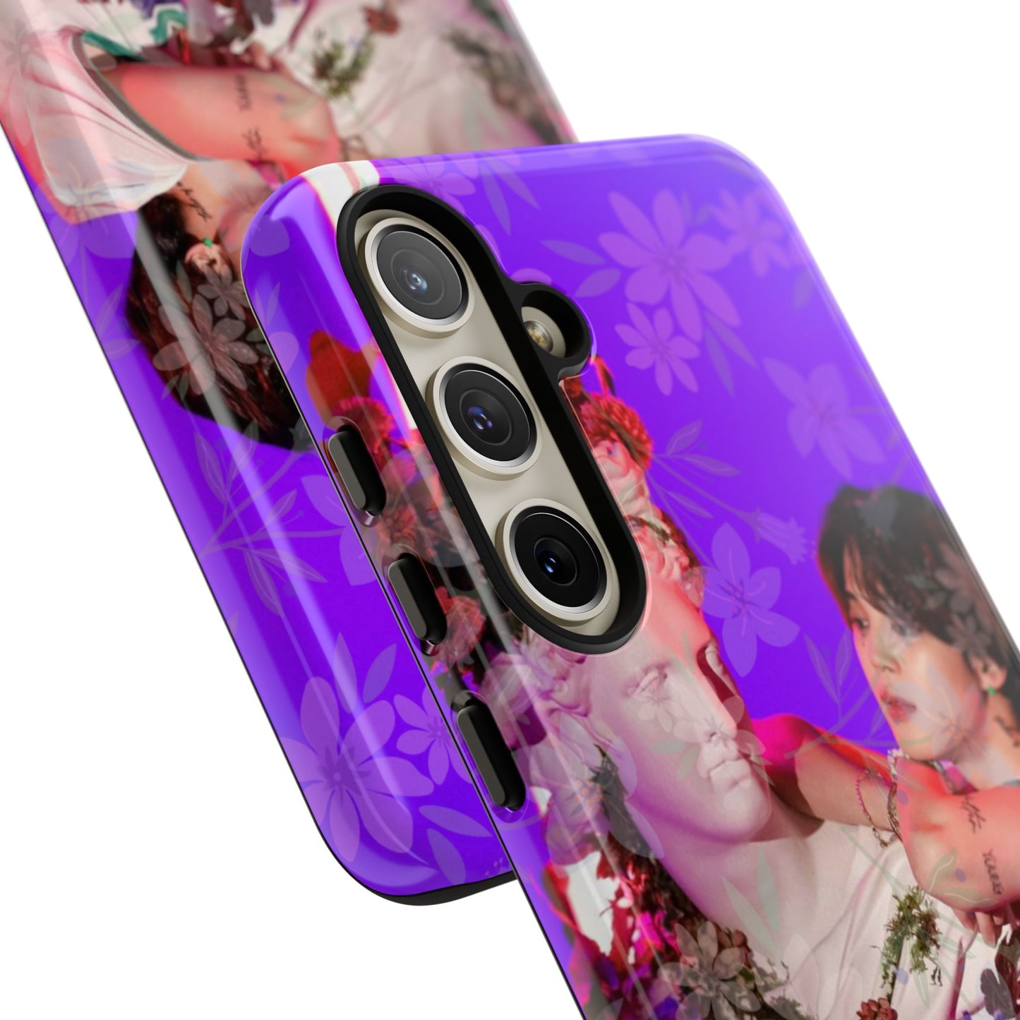 Park Jimin Phone Case — Retro Floral Phone Cover