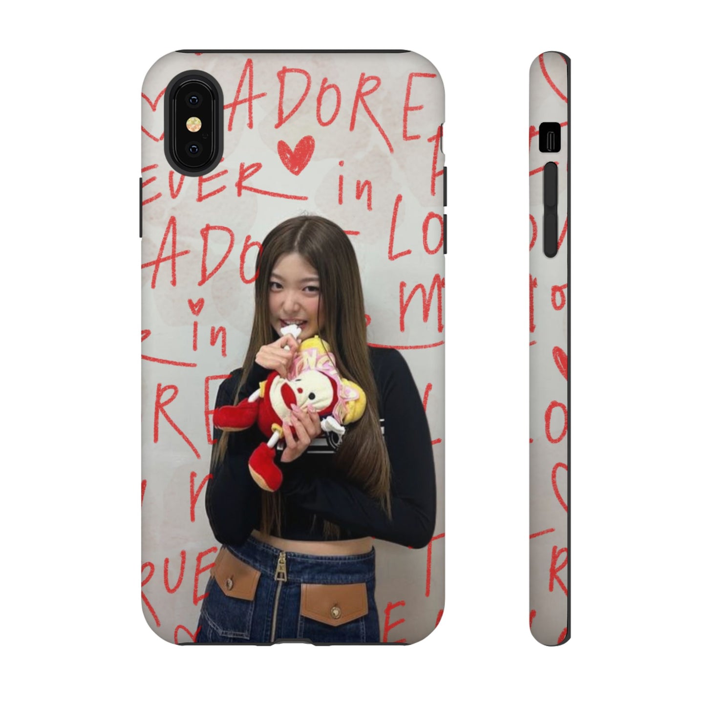 Yoonchae Phone Case — Adore Graffiti Heart Background