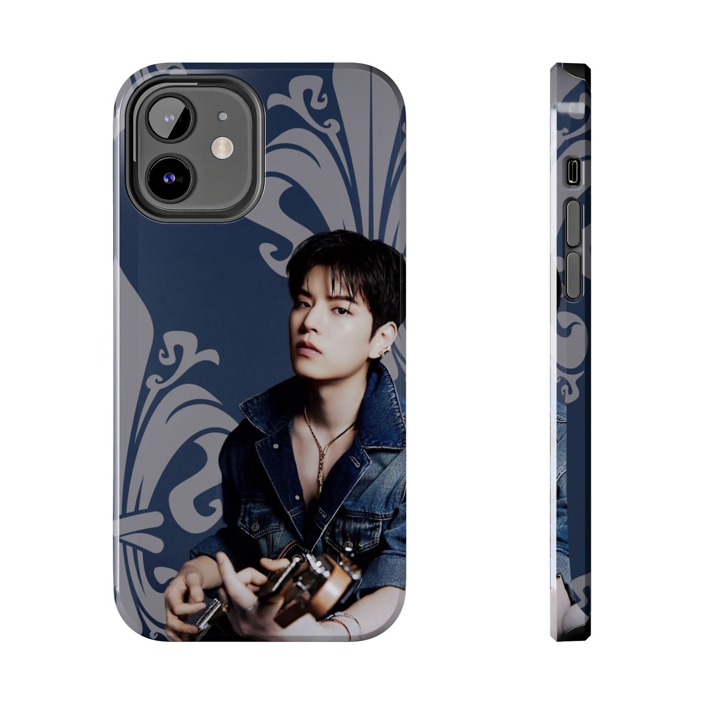 Kim Seungmin Tough Phone Case — Vintage Floral Portrait Design