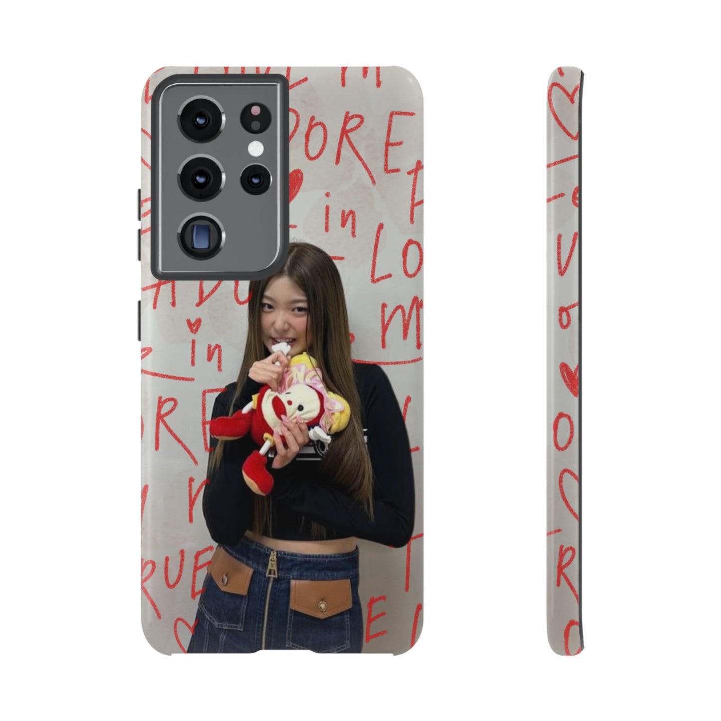 Yoonchae Phone Case — Adore Graffiti Heart Background