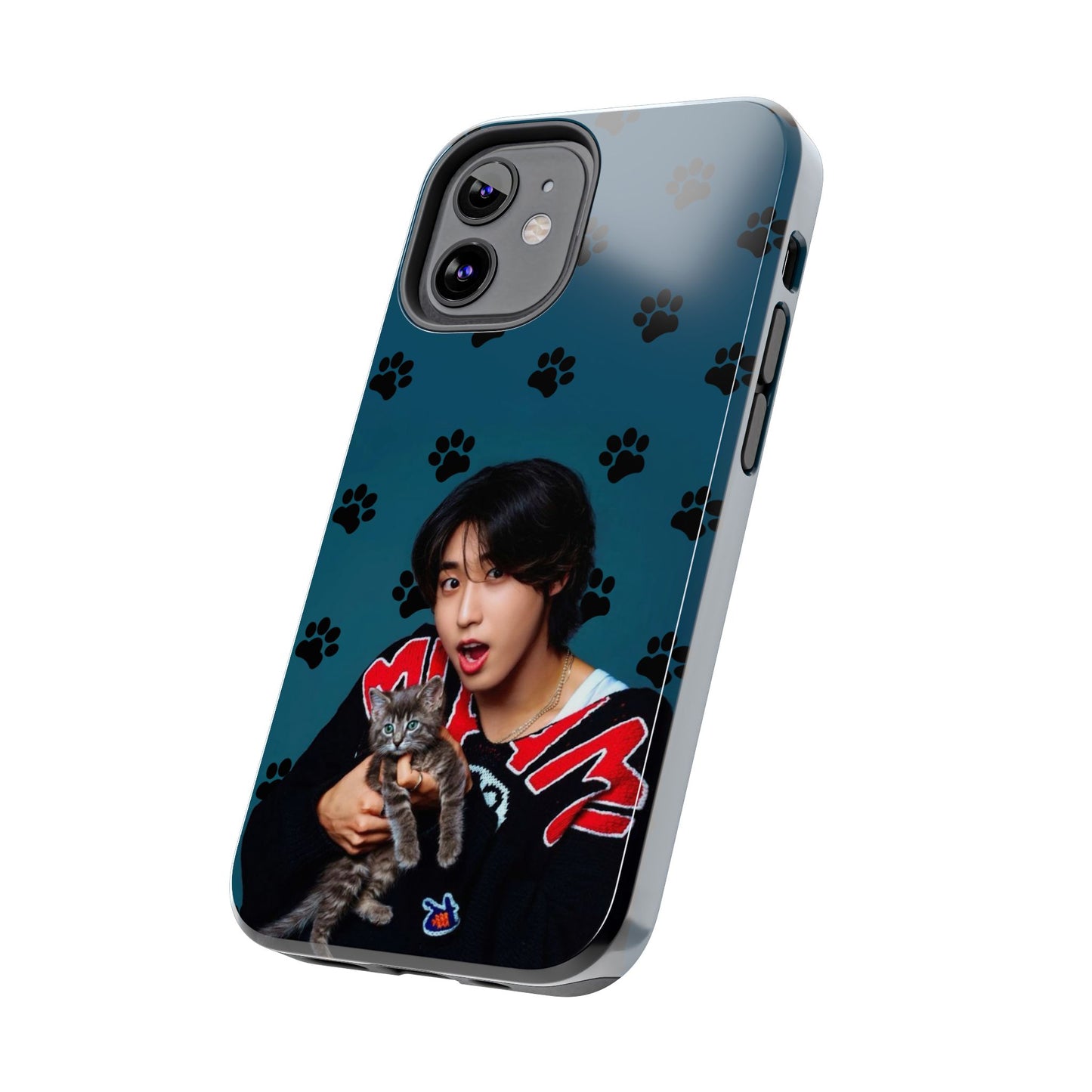 Han Jisung Paw Pattern Tough Phone Case — Photo Graphic Design