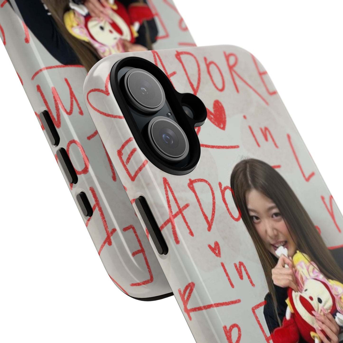 Yoonchae Phone Case — Adore Graffiti Heart Background