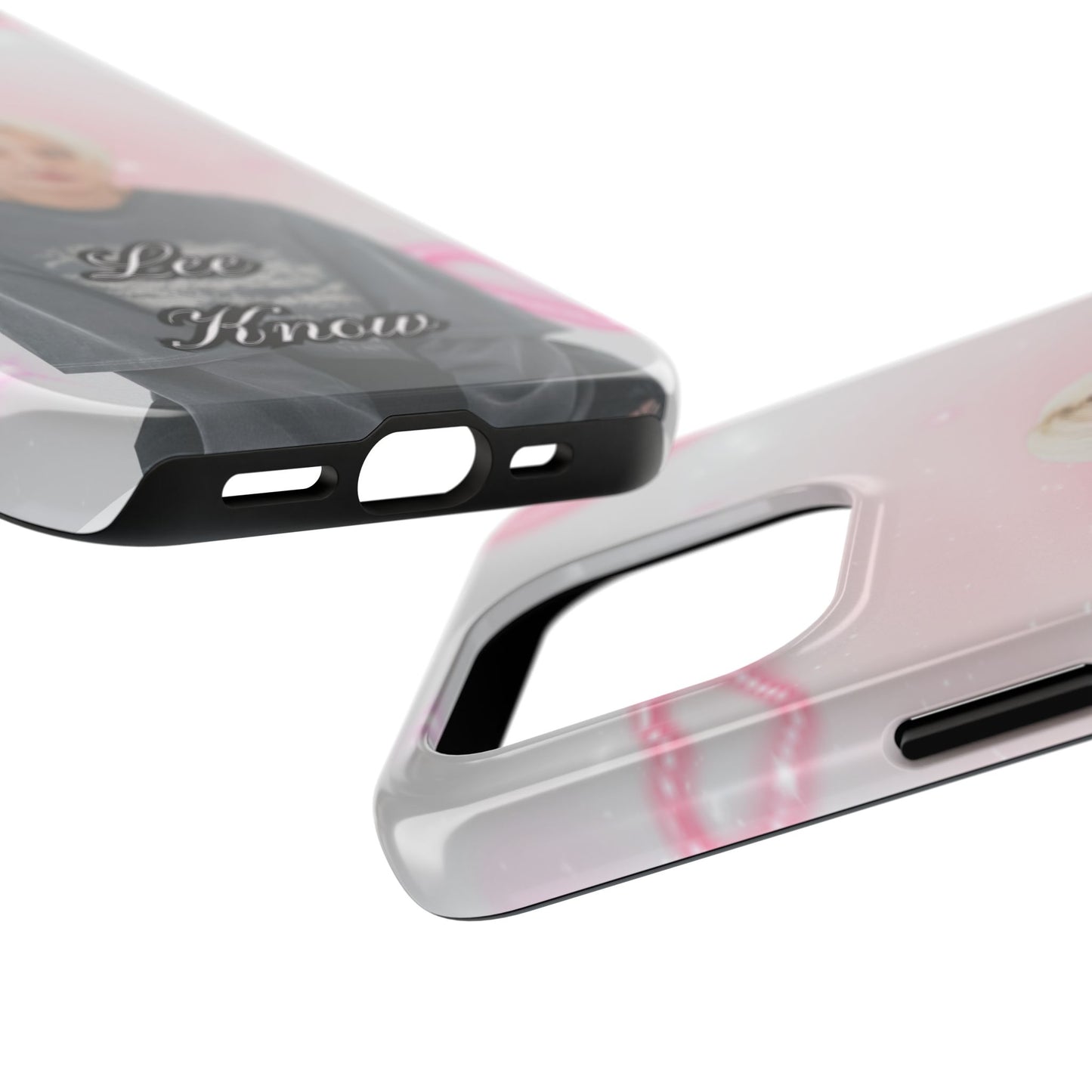 Lee Know Tough Phone Case — Pink Heart Photo Design