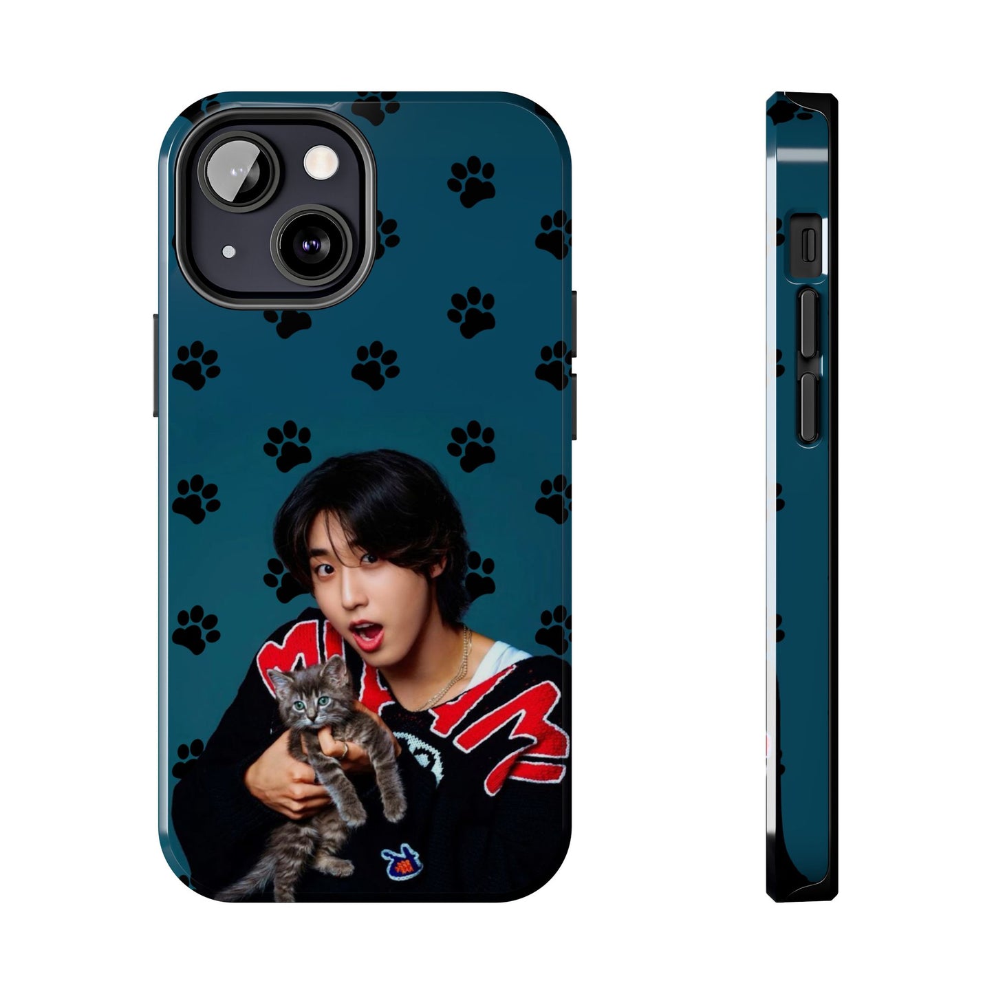Han Jisung Paw Pattern Tough Phone Case — Photo Graphic Design