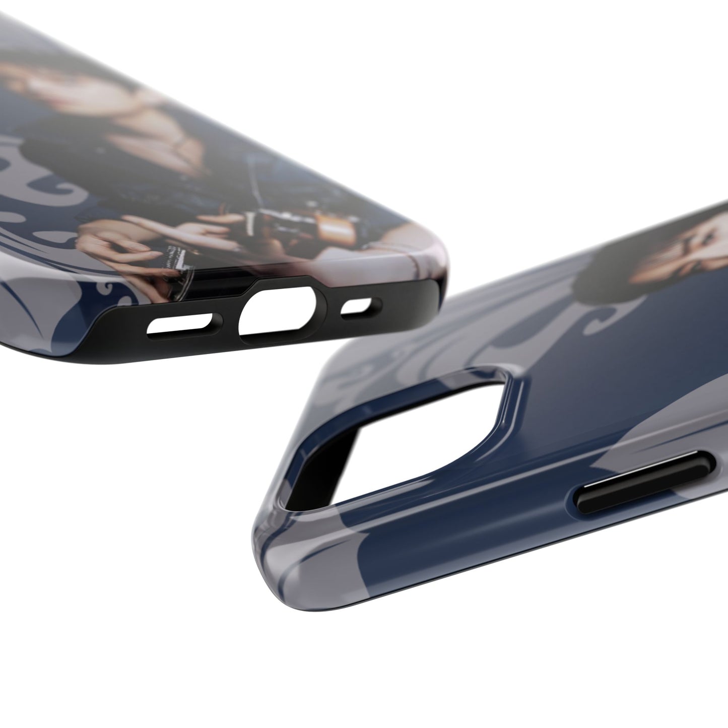 Kim Seungmin Tough Phone Case — Vintage Floral Portrait Design