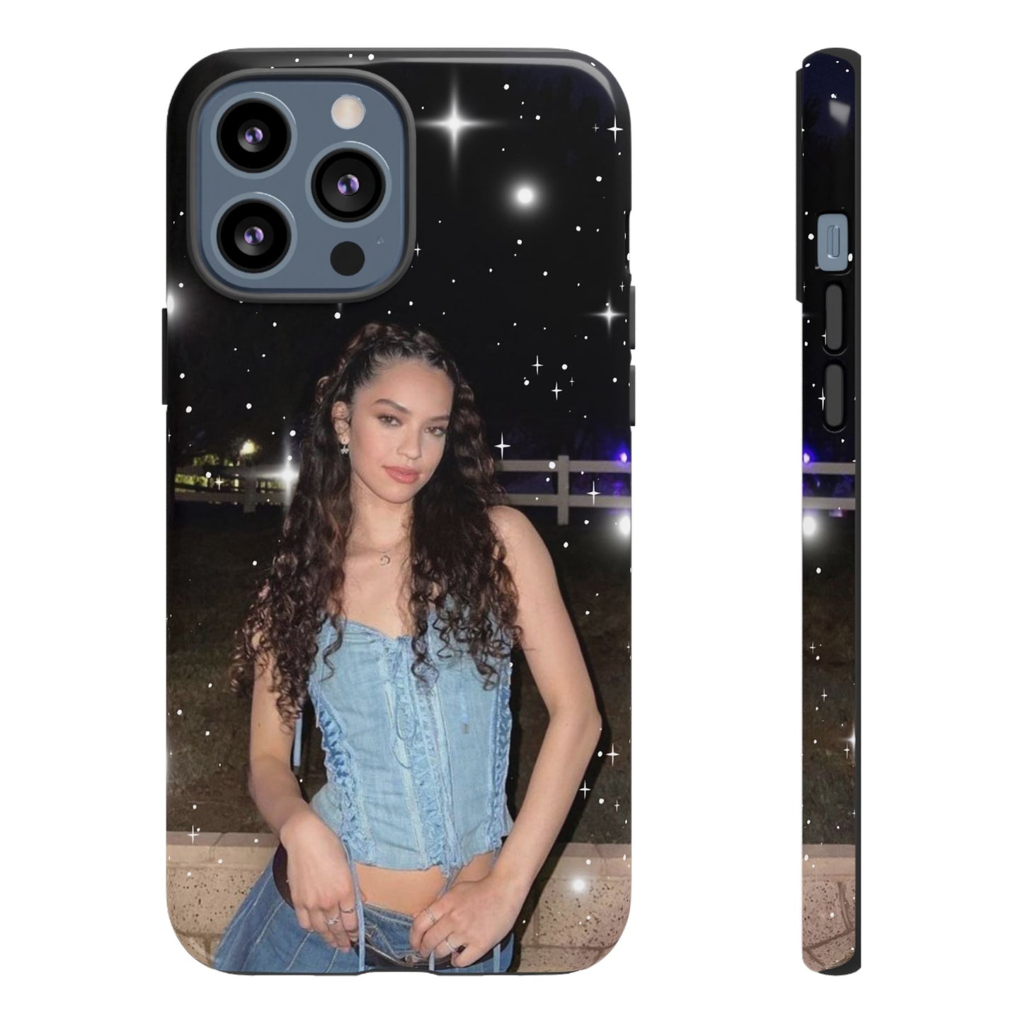 Daniela Phone Case — Glam Night Photo Sparkle Design
