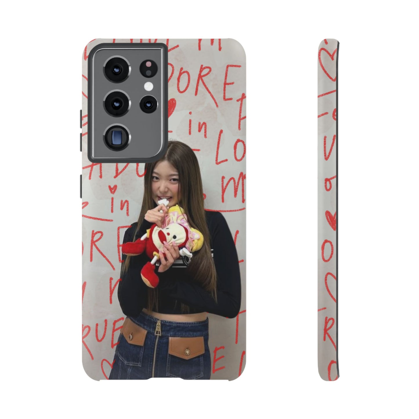 Yoonchae Phone Case — Adore Graffiti Heart Background