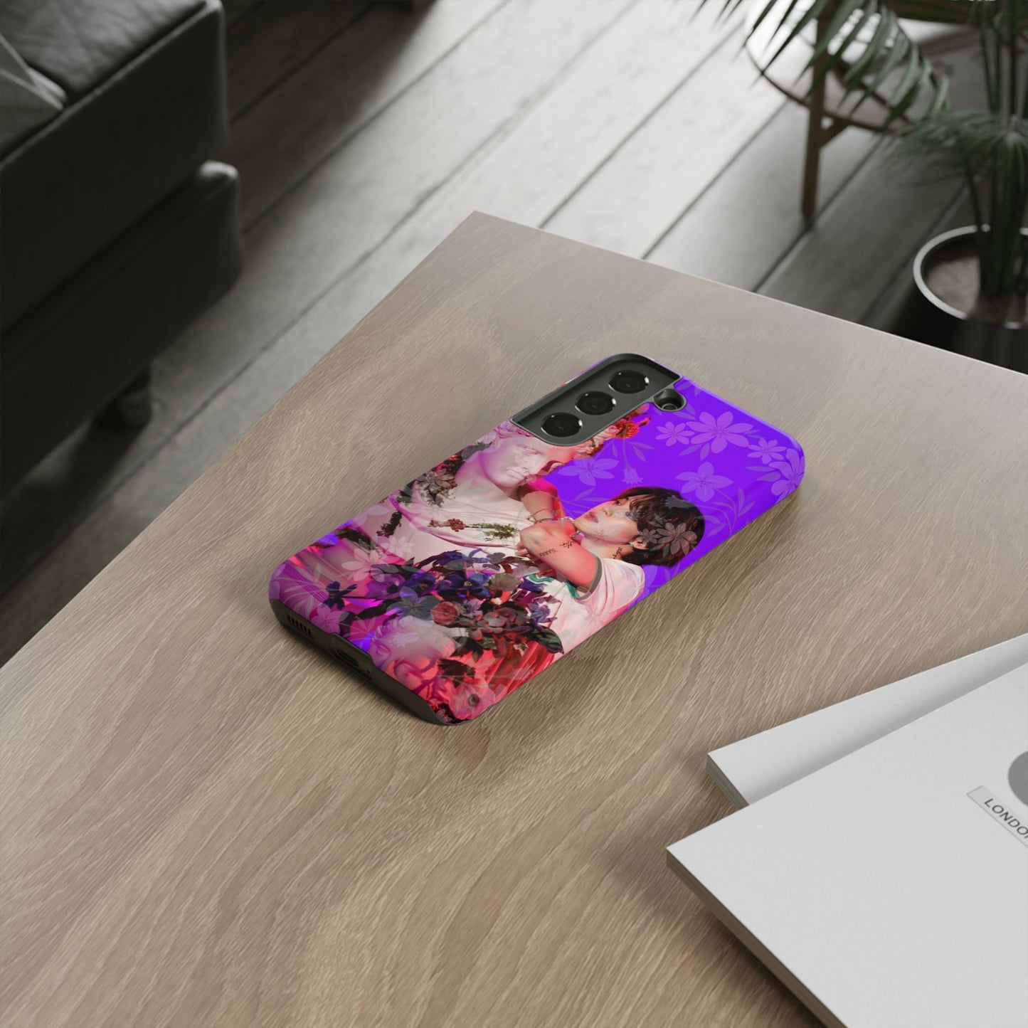Park Jimin Phone Case — Retro Floral Phone Cover