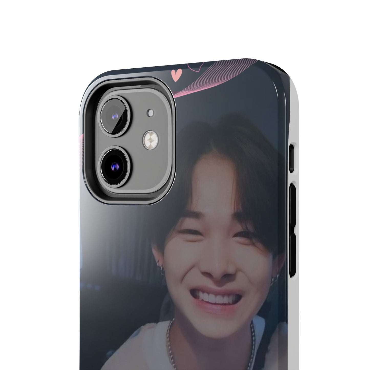 Customizable Phone Case, Cute Phone Cover, Gifts for Teens, Personalized Accessories, Trendy Phone Protection, Heart Design