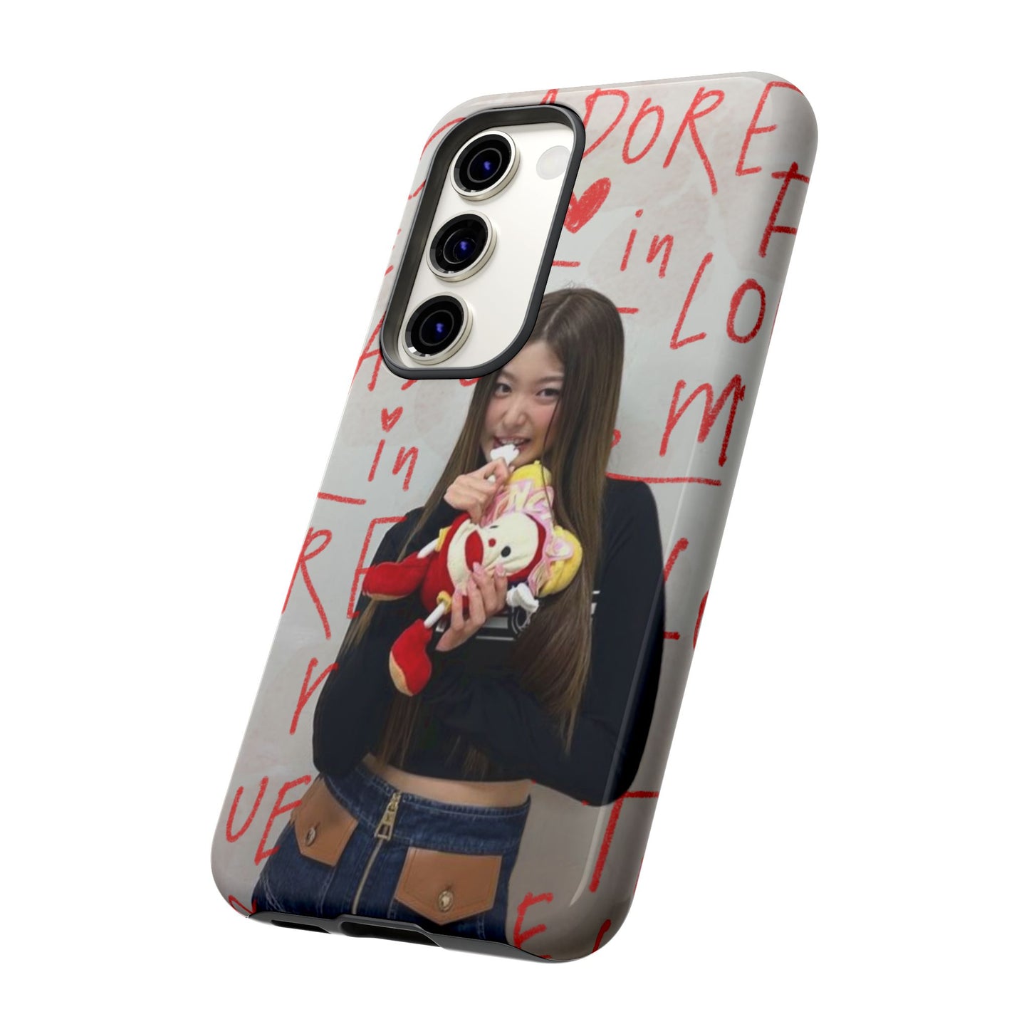 Yoonchae Phone Case — Adore Graffiti Heart Background