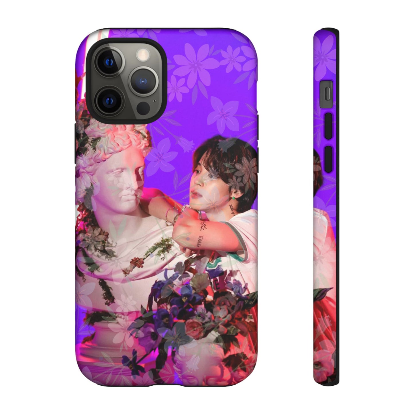 Park Jimin Phone Case — Retro Floral Phone Cover