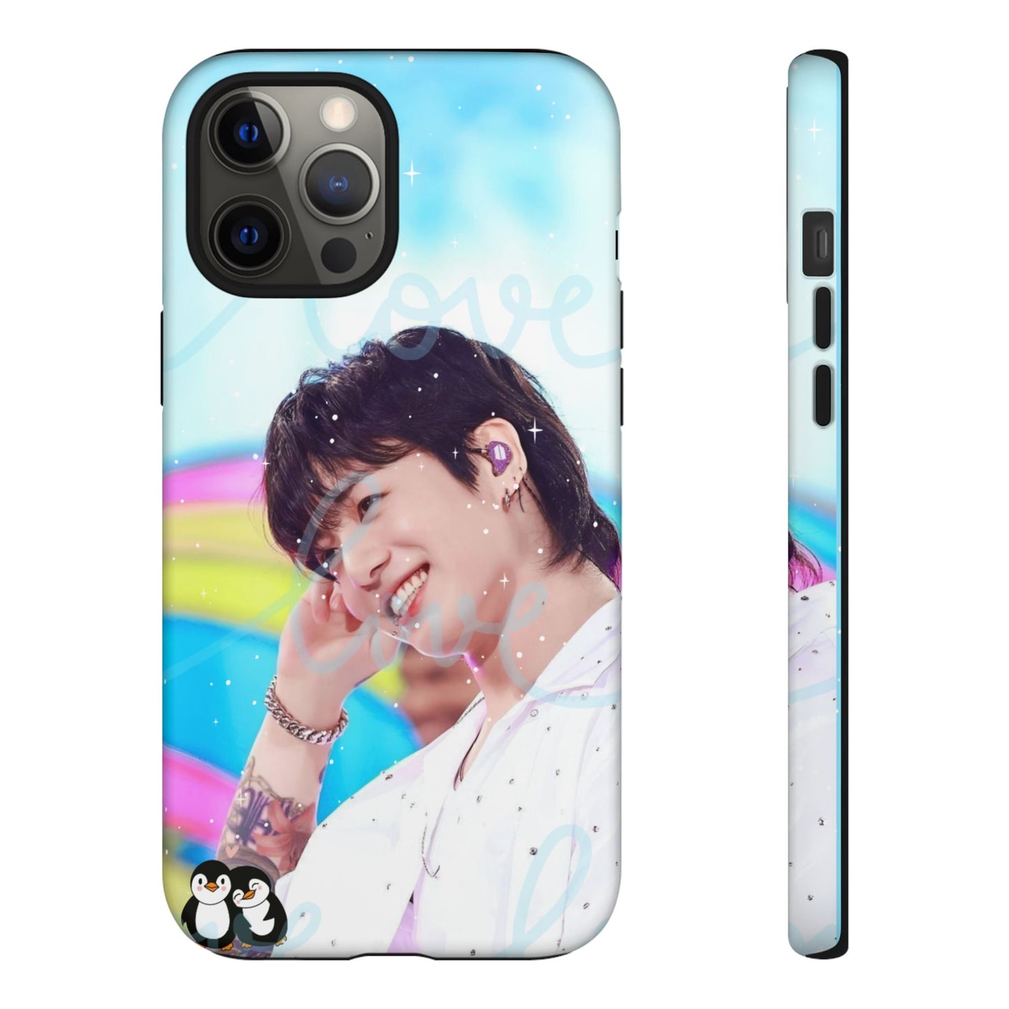 Jungkook Phone Case - Love Rainbow Kpop Design